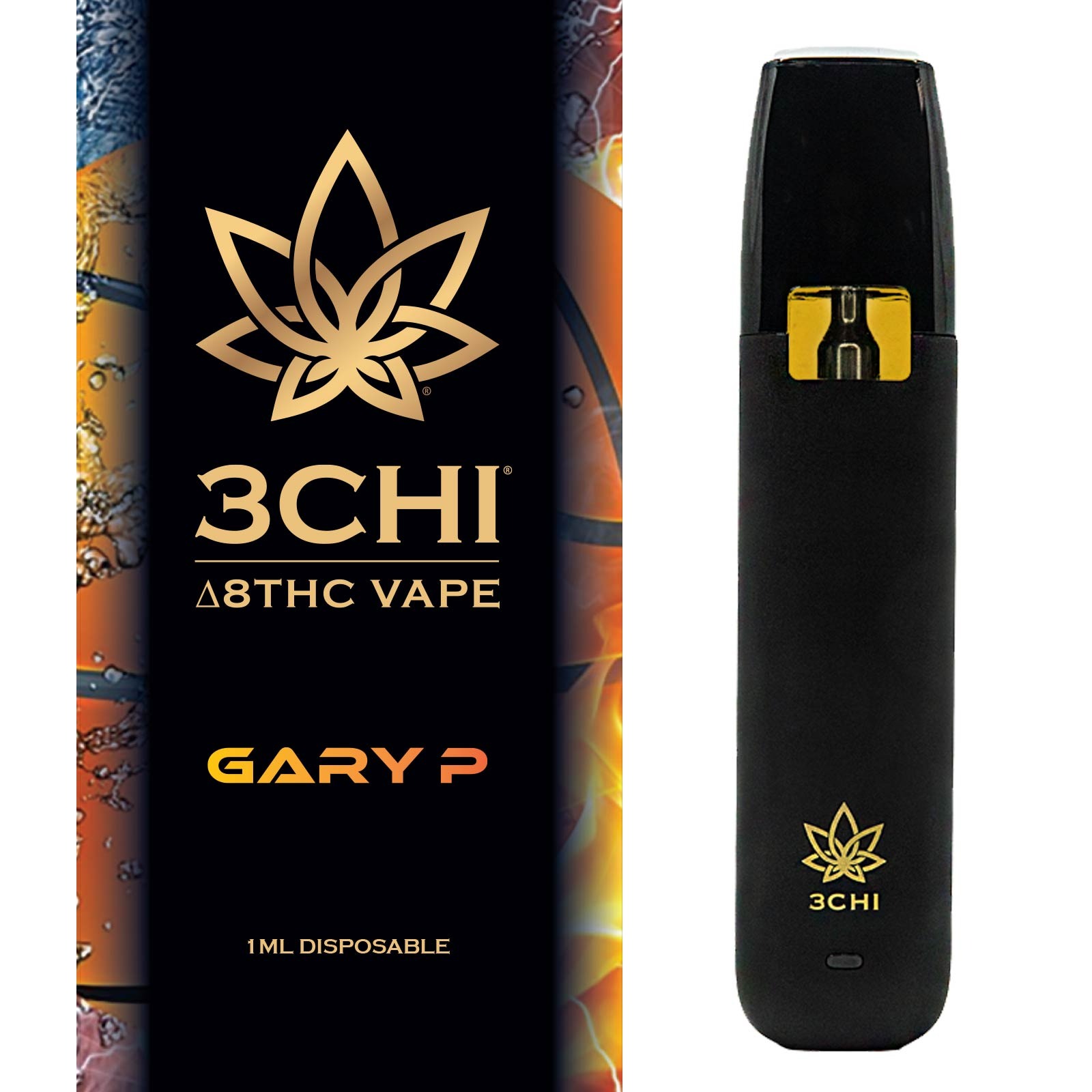 3CHI: Delta 8 THC Disposable Vape Cartridge - Gary Payton - 1ml | Leafly