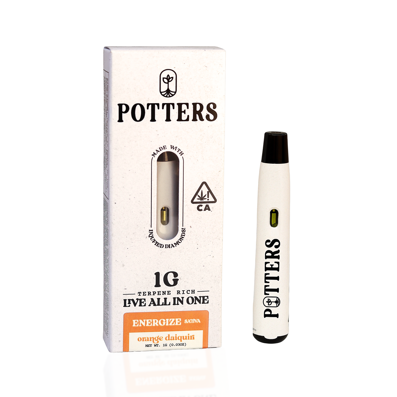 POTTERS Orange Daiquiri Live Disposable 1G Leafly