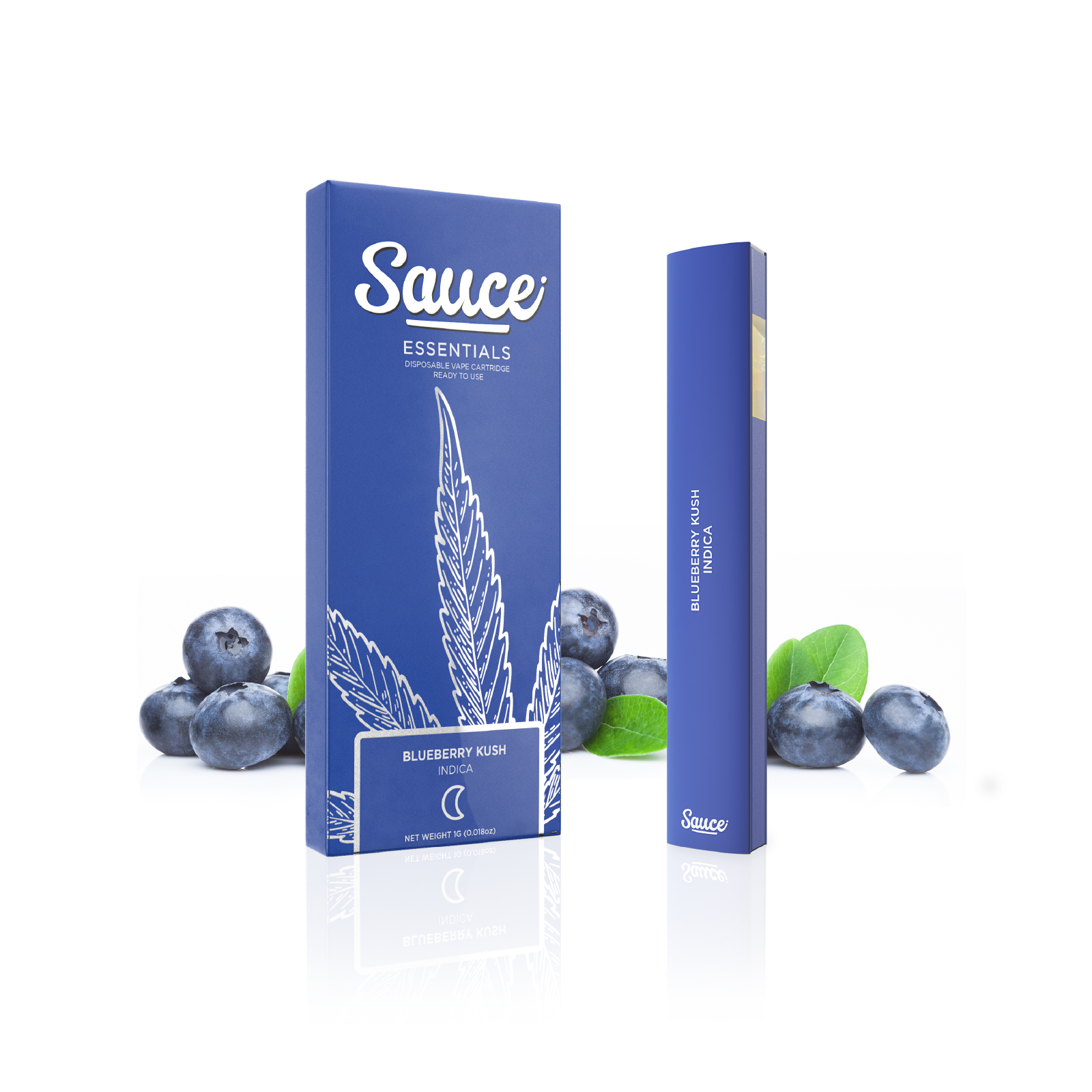 Sauce Essentials Blueberry Kush 1G Live Resin Infused (Indica) Leafly
