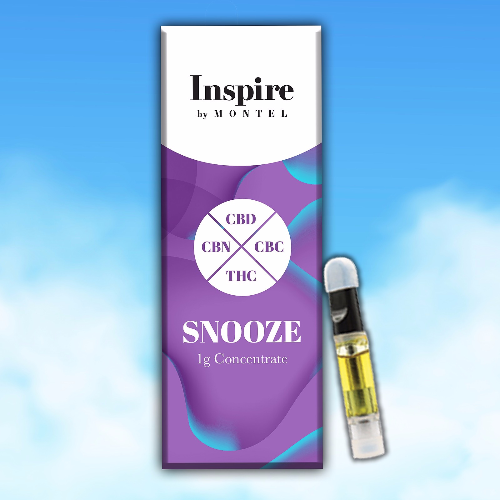 INSPIRE by Montel SNOOZE CBD THC CBN CBC Vape Cart Leafly