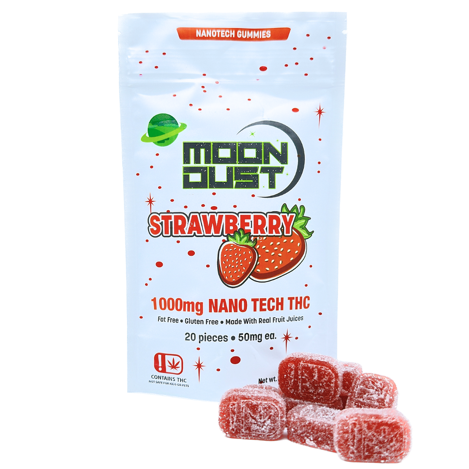 MOON DUST 1000 MG NANOTECH GUMMY STRAWBERRY Leafly