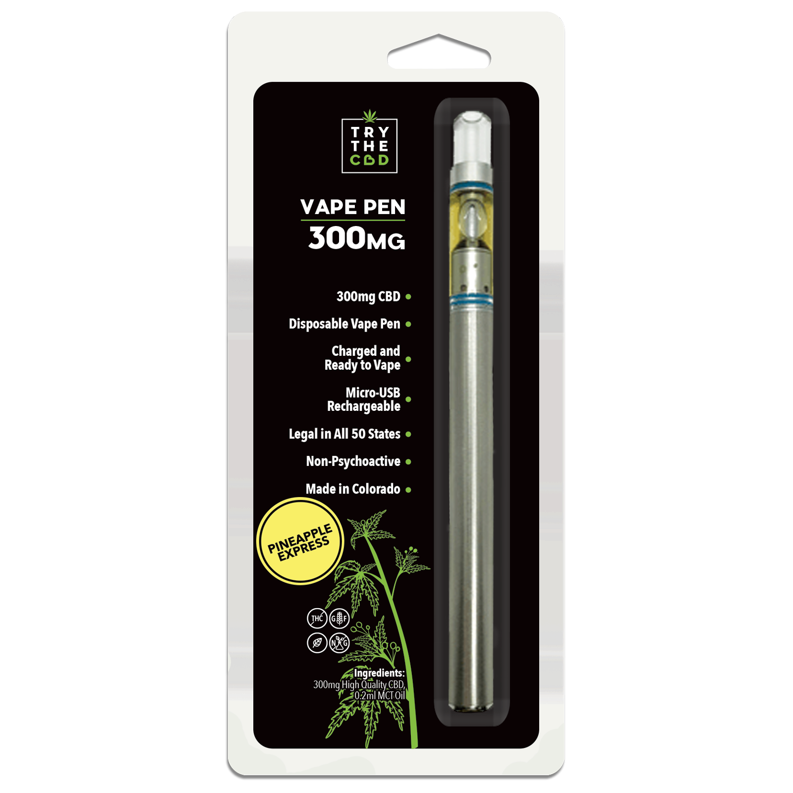 PINEAPPLE EXPRESS 300 mg CBD Disposable Vape Pen Leafly