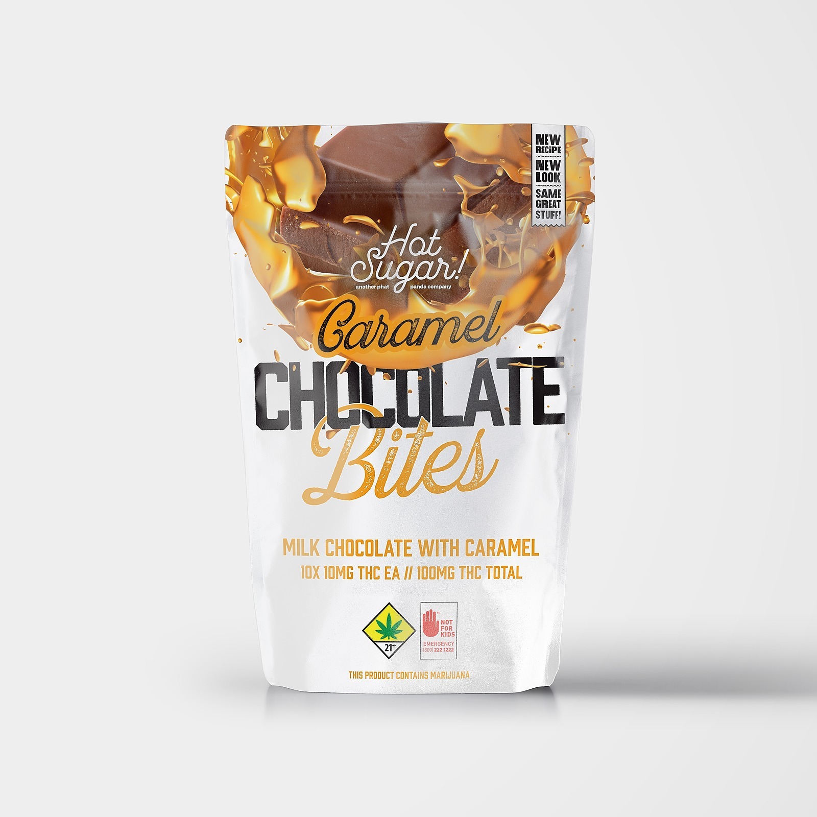 Hot Sugar! by Grow Op Farms Milk Chocolate Caramel Bites 100mg 10pack