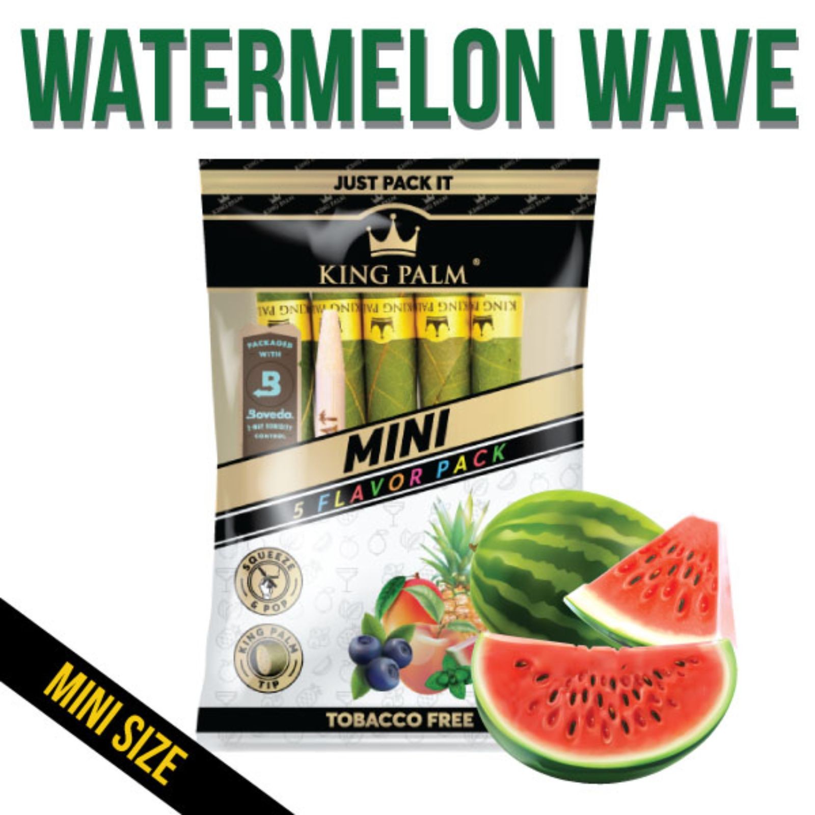 King Palm Watermelon 5 Mini Rolls Leafly