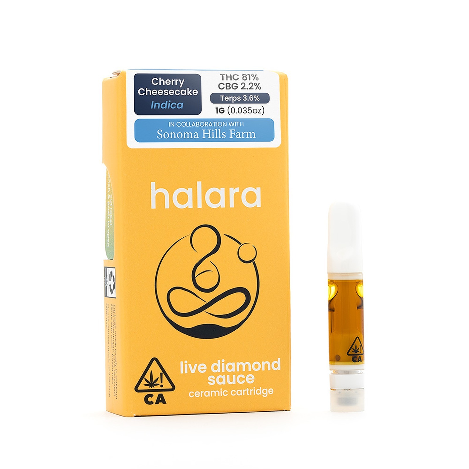 Halara Live Diamond Sauce Cherry Cheesecake 1G Cartridge Leafly