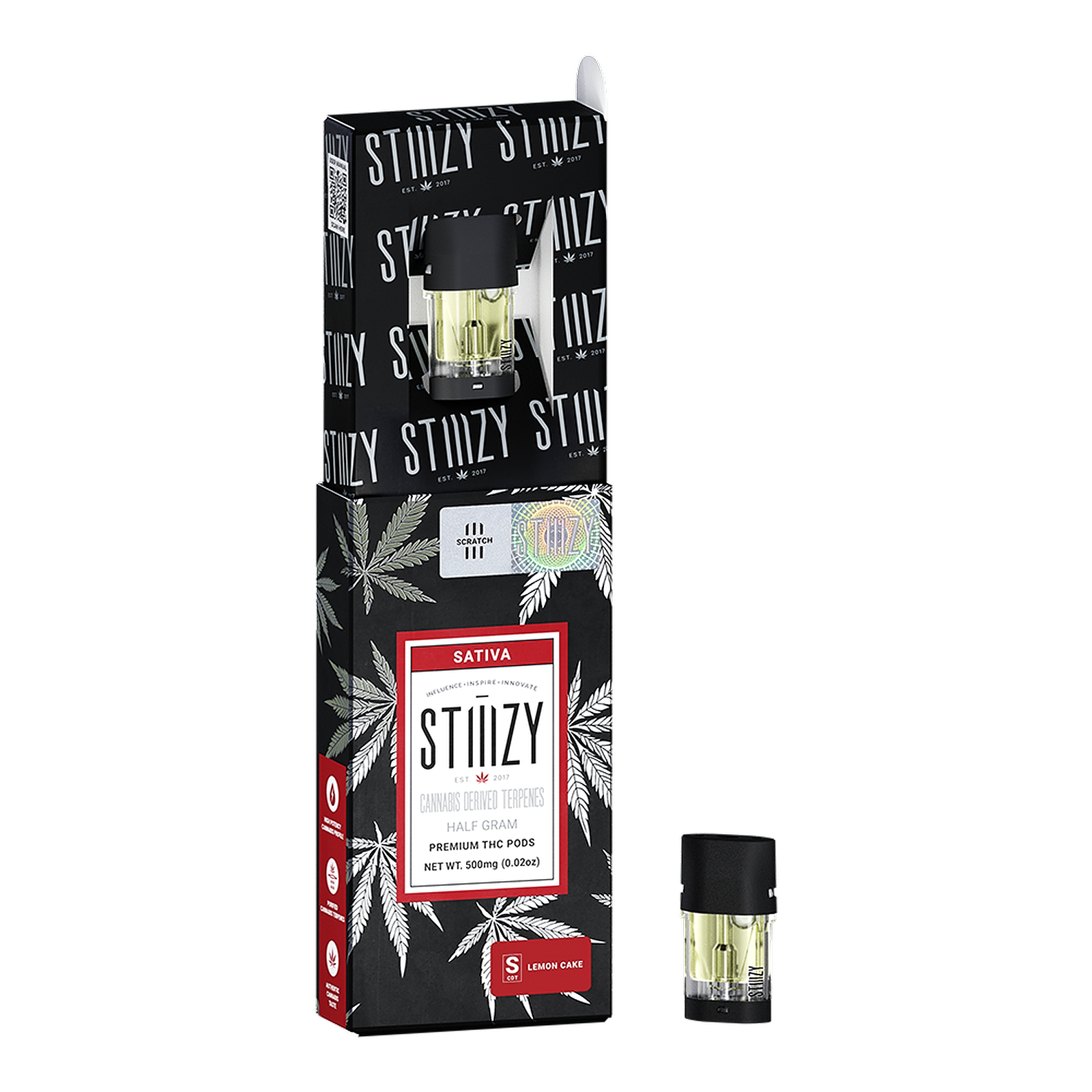 STIIIZY LEMON CAKE CANNABIS DERIVED TERPENES POD .5G Leafly