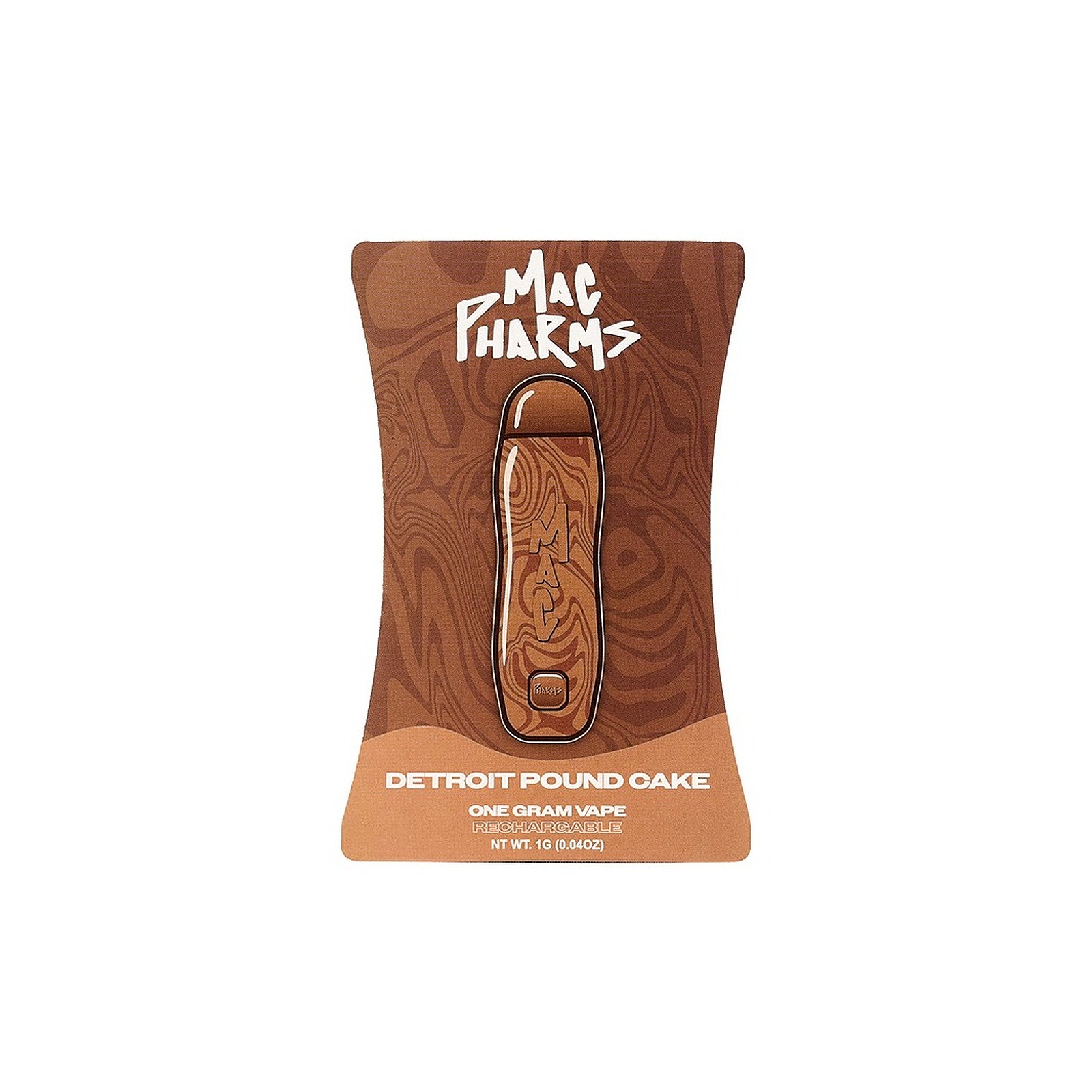 MacPharms Detroit Pound Cake 1G Distillate Disposable Leafly