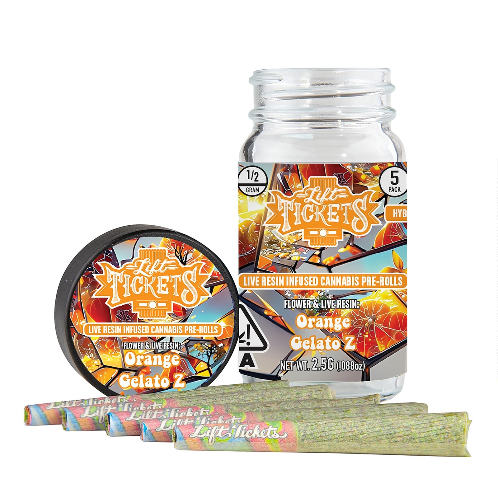 Lift Tickets: Multipack - Orange Gelato