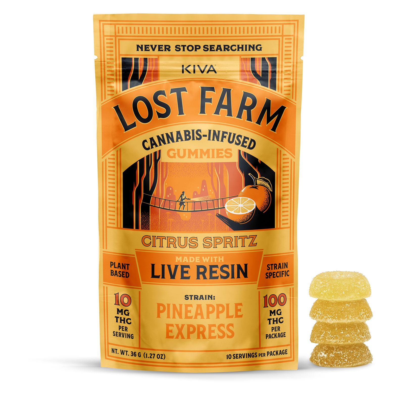 ｙ♡様＜日本未発売＞カンパイフーズフリーズドライわたあめ2袋＆プリングルス Lost Farm: 10mg Lost Farm 'Pineapple Express x Citrus Spritz' Live