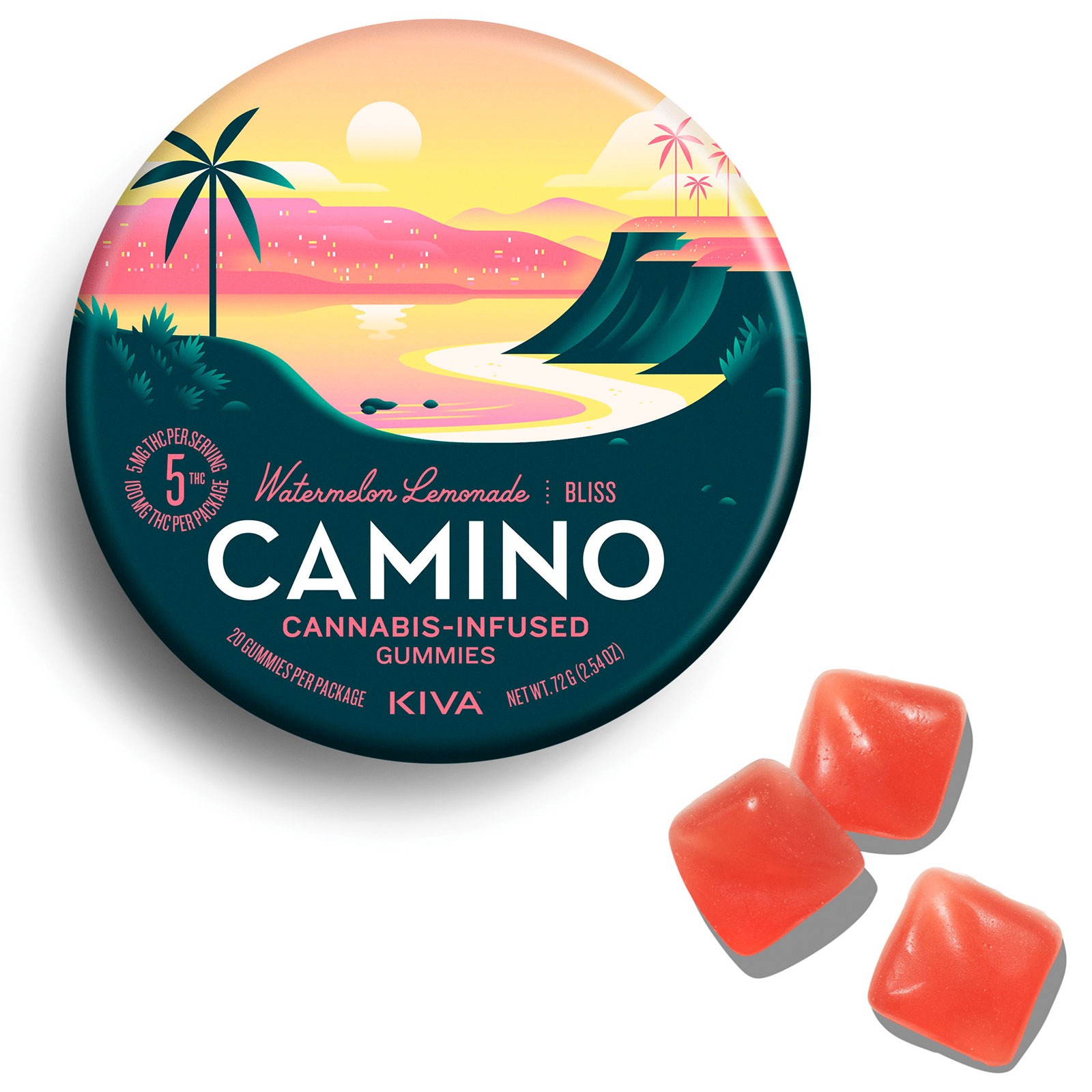 Camino 5mg Camino Bliss Watermelon Lemonade Gummies 100mg Thc Total Leafly 7708