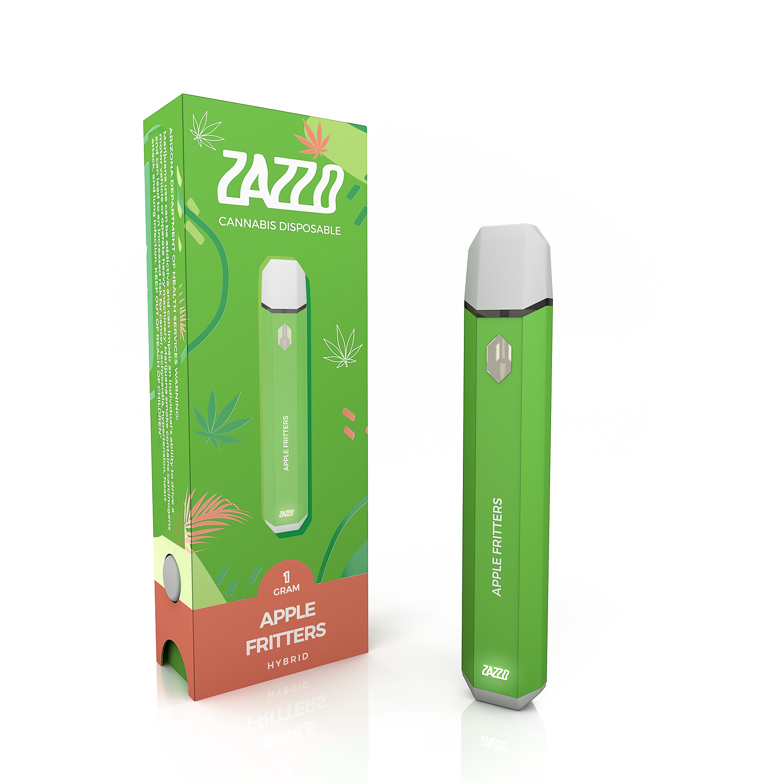 Zazzo Apple Fritters Disposable Distillate Cartridge (H1g) Leafly