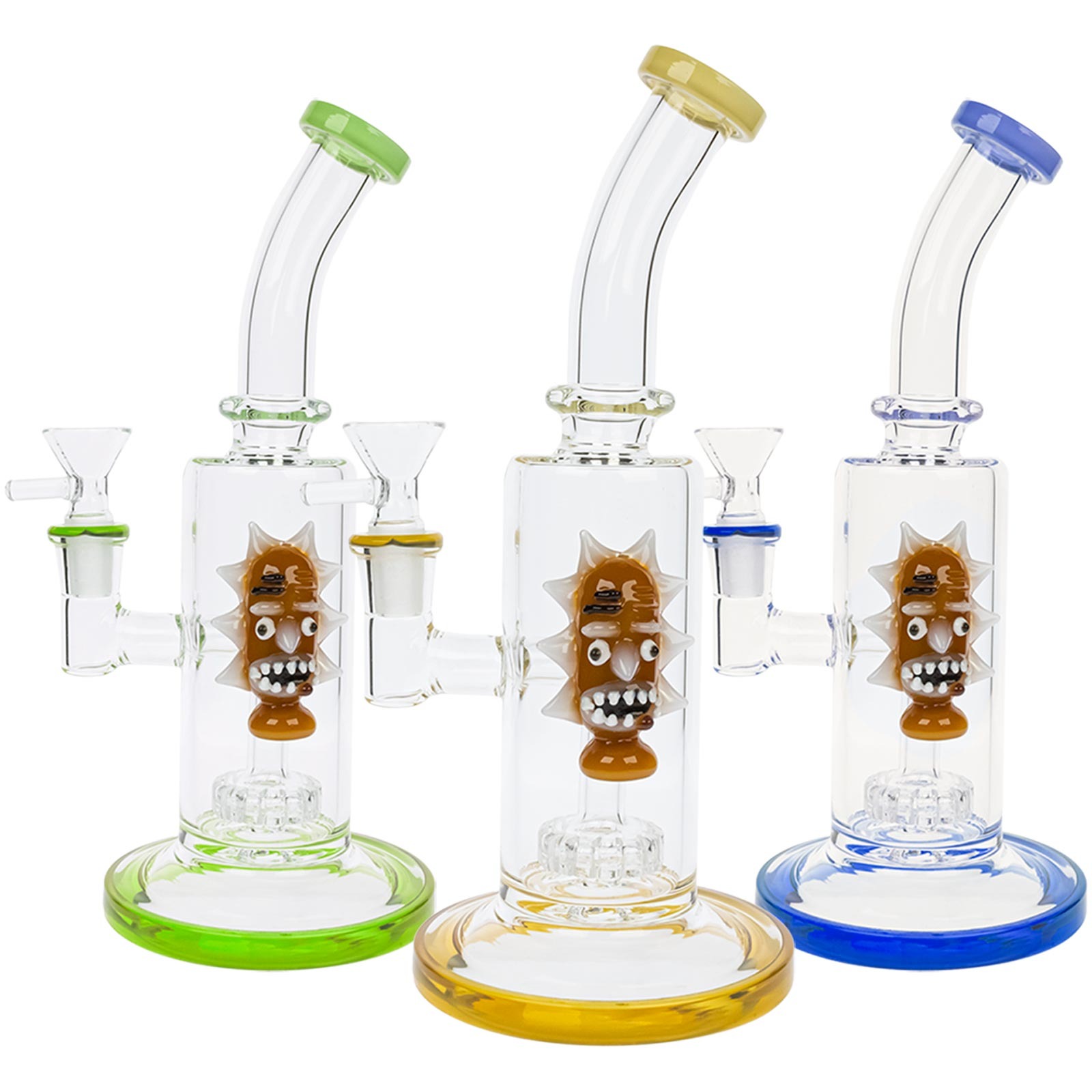 Waterbeds 'n' Stuff Rick and Morty 12" Banger Hanger Bong Leafly