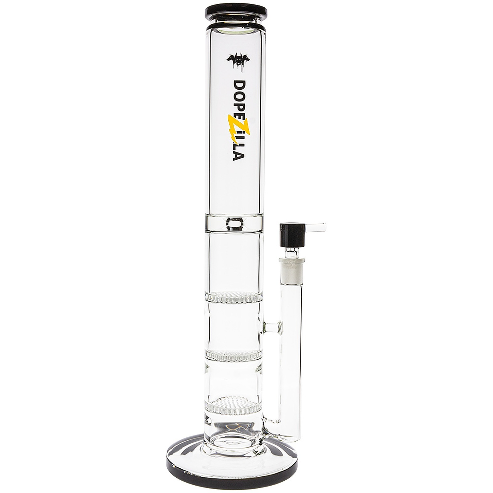 Waterbeds 'n' Stuff Dopezilla 16" Cerberus Bong Black Leafly