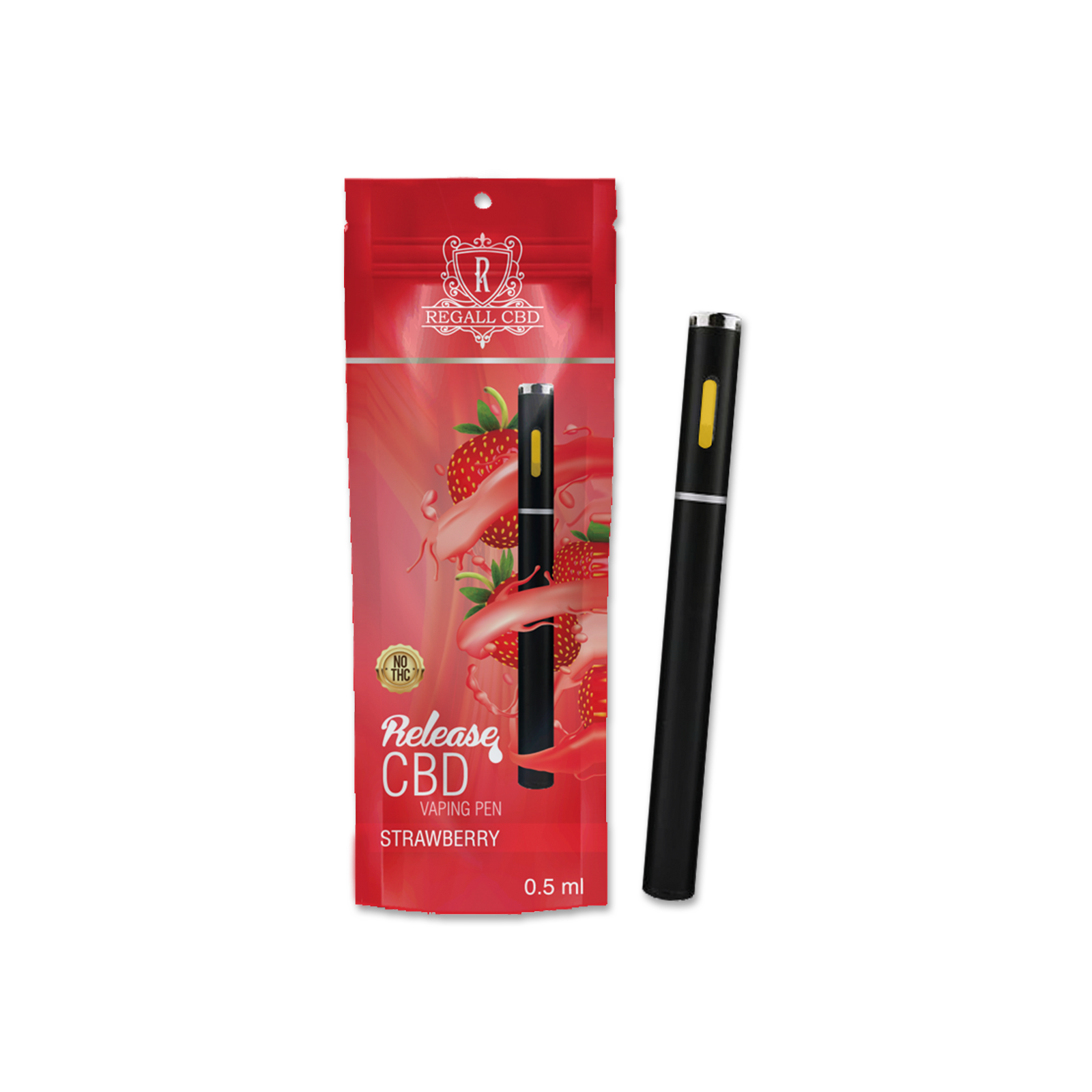 RA Royal: Regall CBD Vape Pen: Strawberry (70 MG) | Leafly