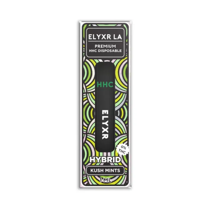 Elyxr HHC Disposable 1 Gram (1000mg) Hybrid Kush Mints Leafly