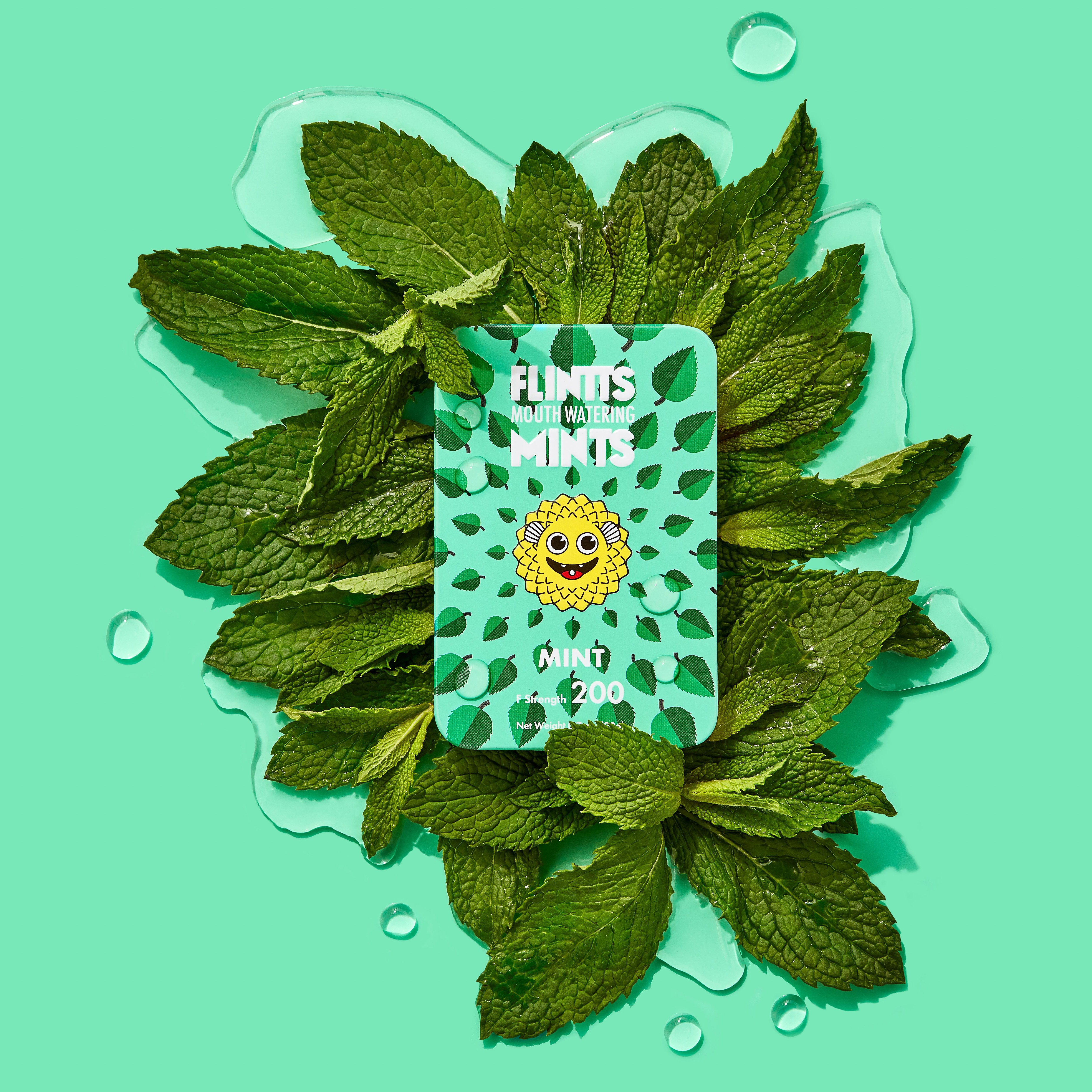 Flintts Mouth Watering Mints: Original Mint F-Strength 200 | Leafly