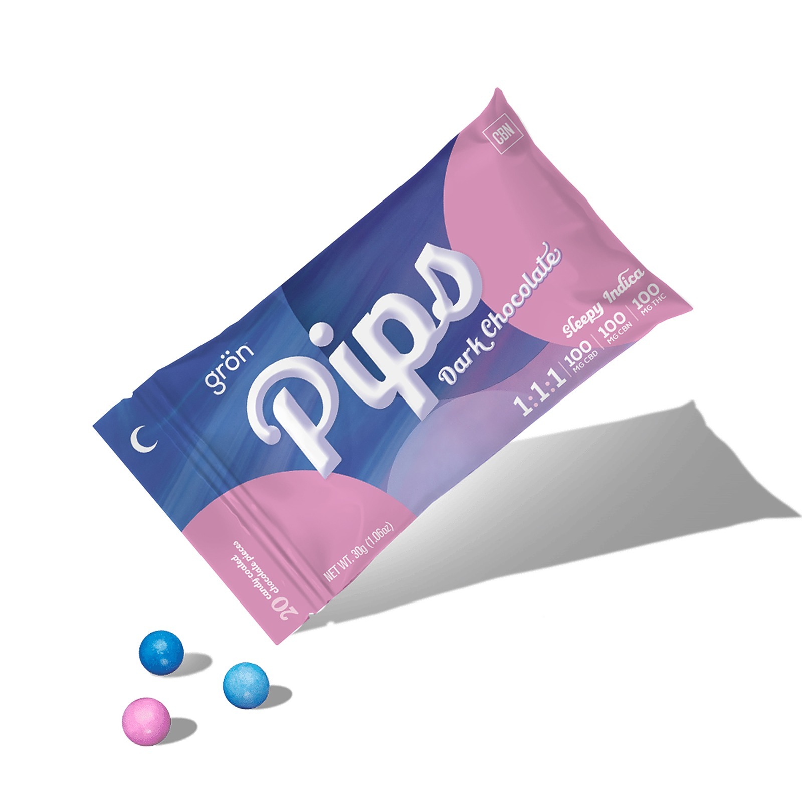 Grön: Gron Dark Pips Sleepy