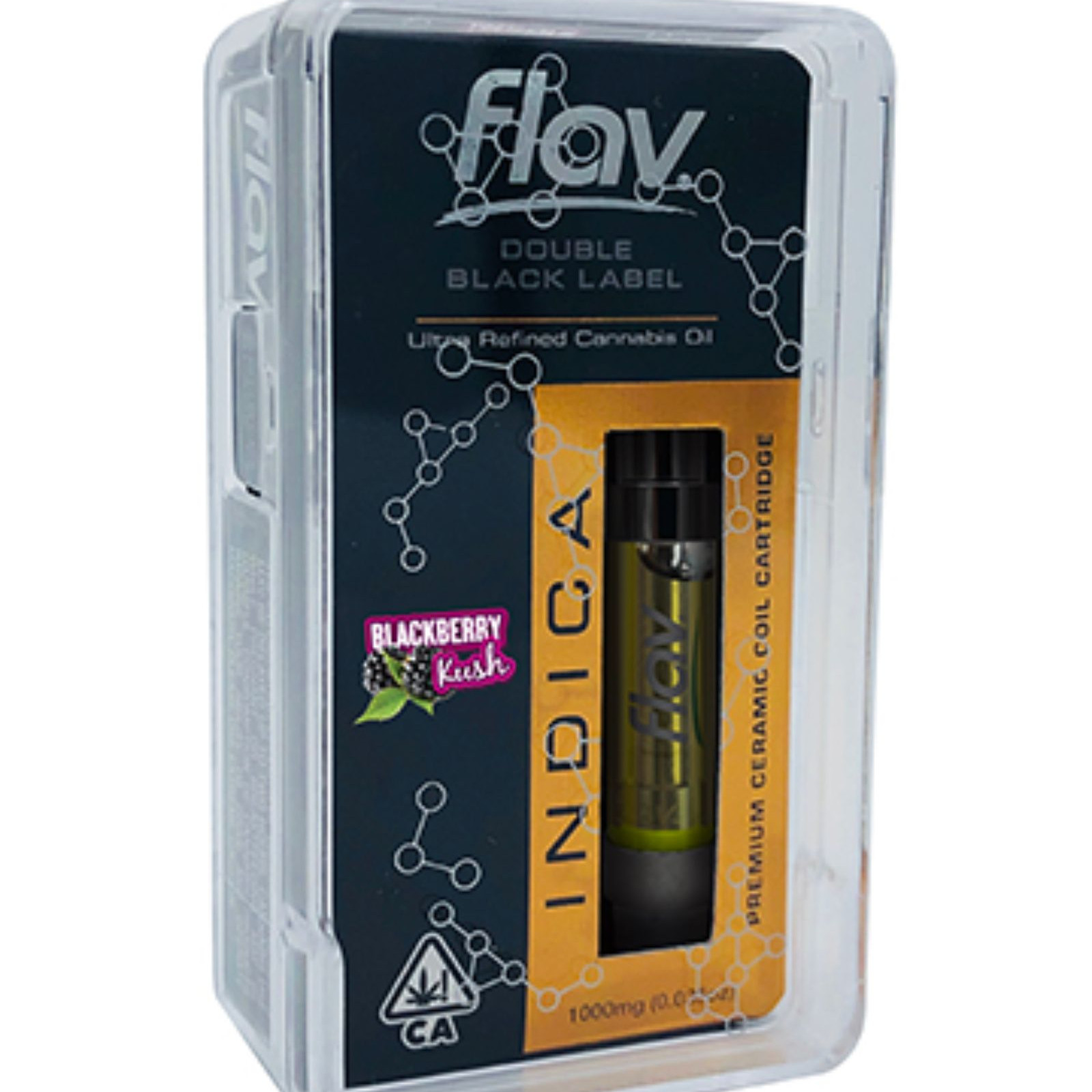 Flav Black Label Blackberry Kush Cartridge 0.5g Leafly