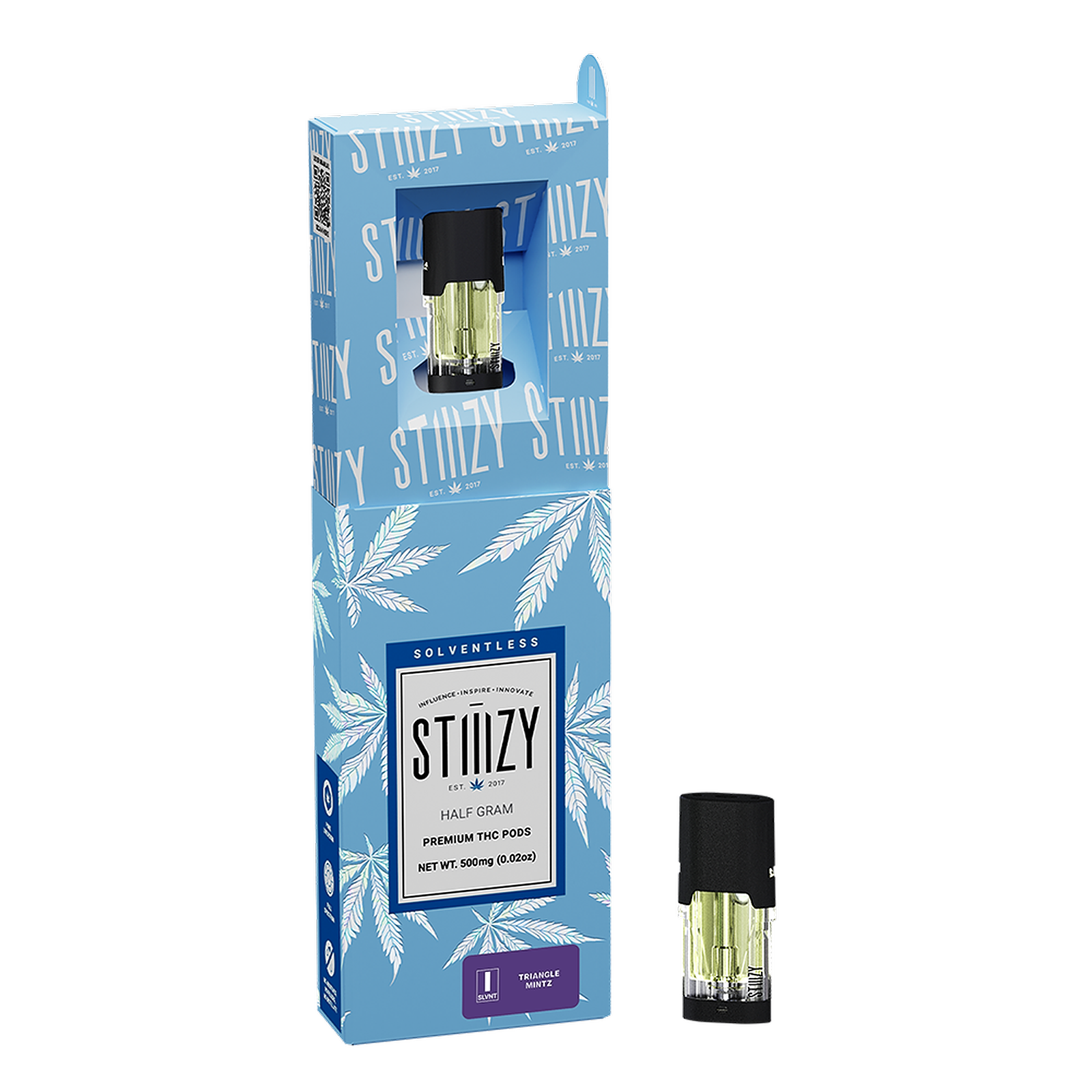 STIIIZY: TRIANGLE MINTZ - SOLVENTLESS POD .5G | Leafly