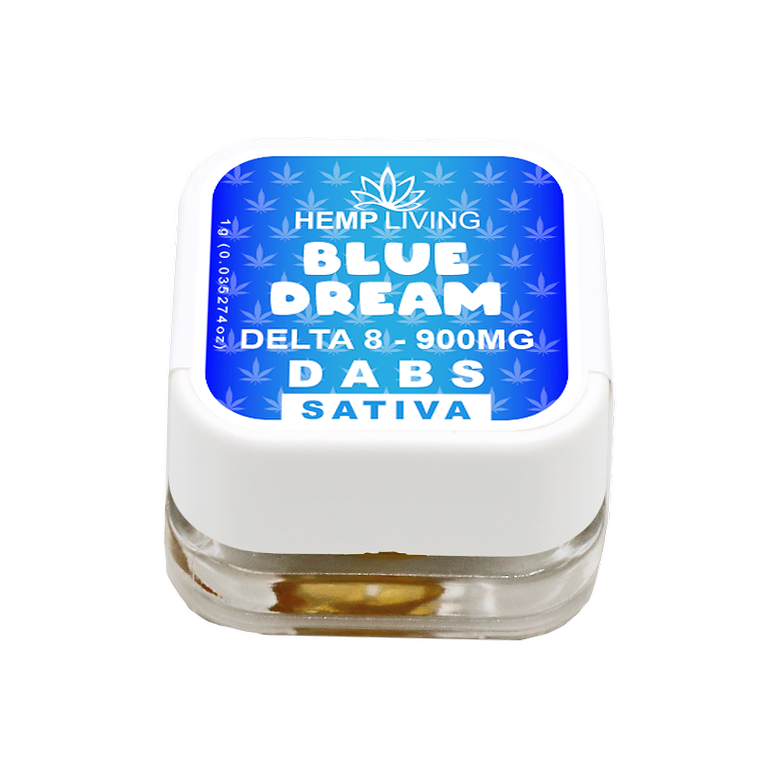 Hemp Living Hemp Living Delta 8 Dab Wax 1g Jar Blue Dream 900mg Leafly