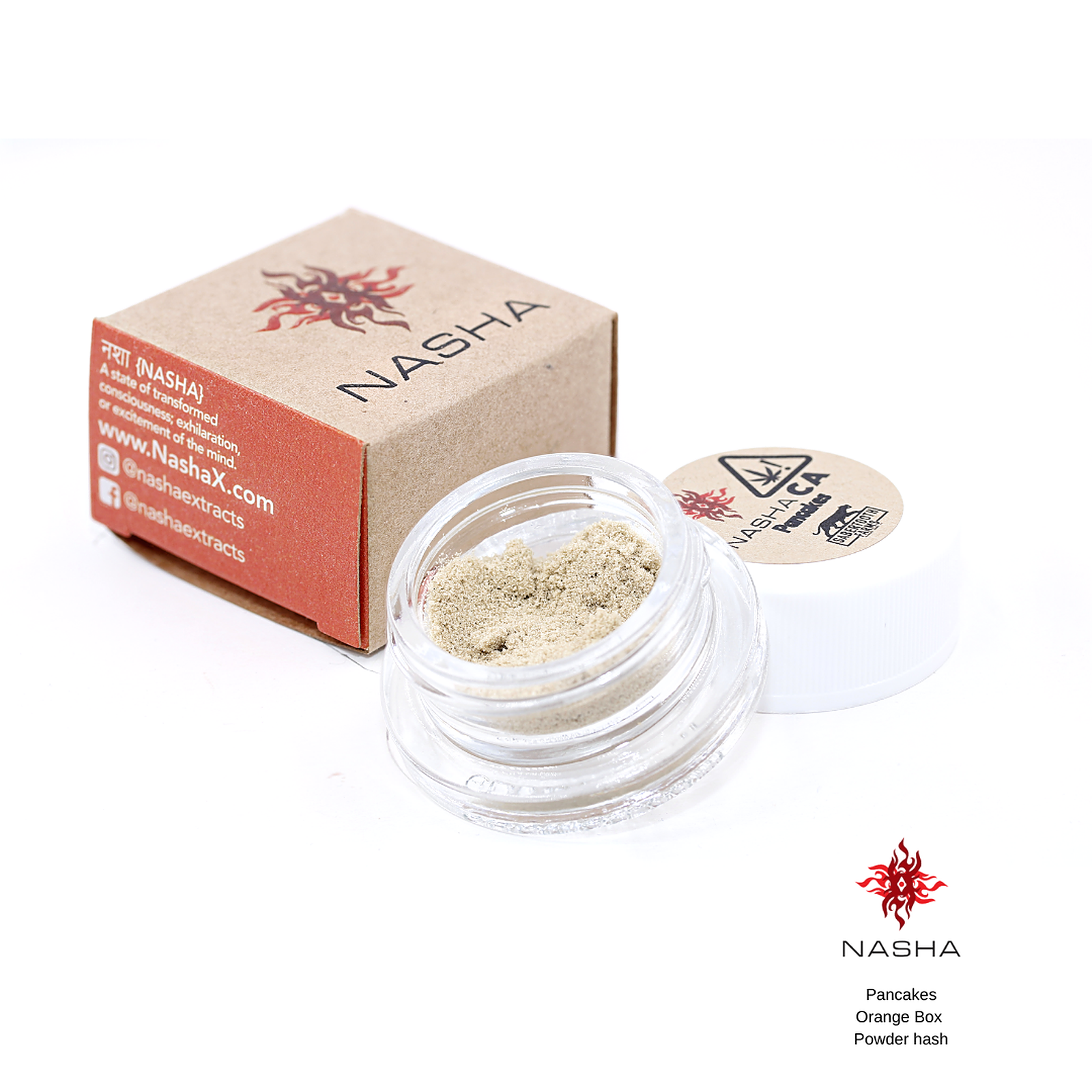 NASHA: Pancakes Orange Powder Hash (Sabertooth) | Leafly