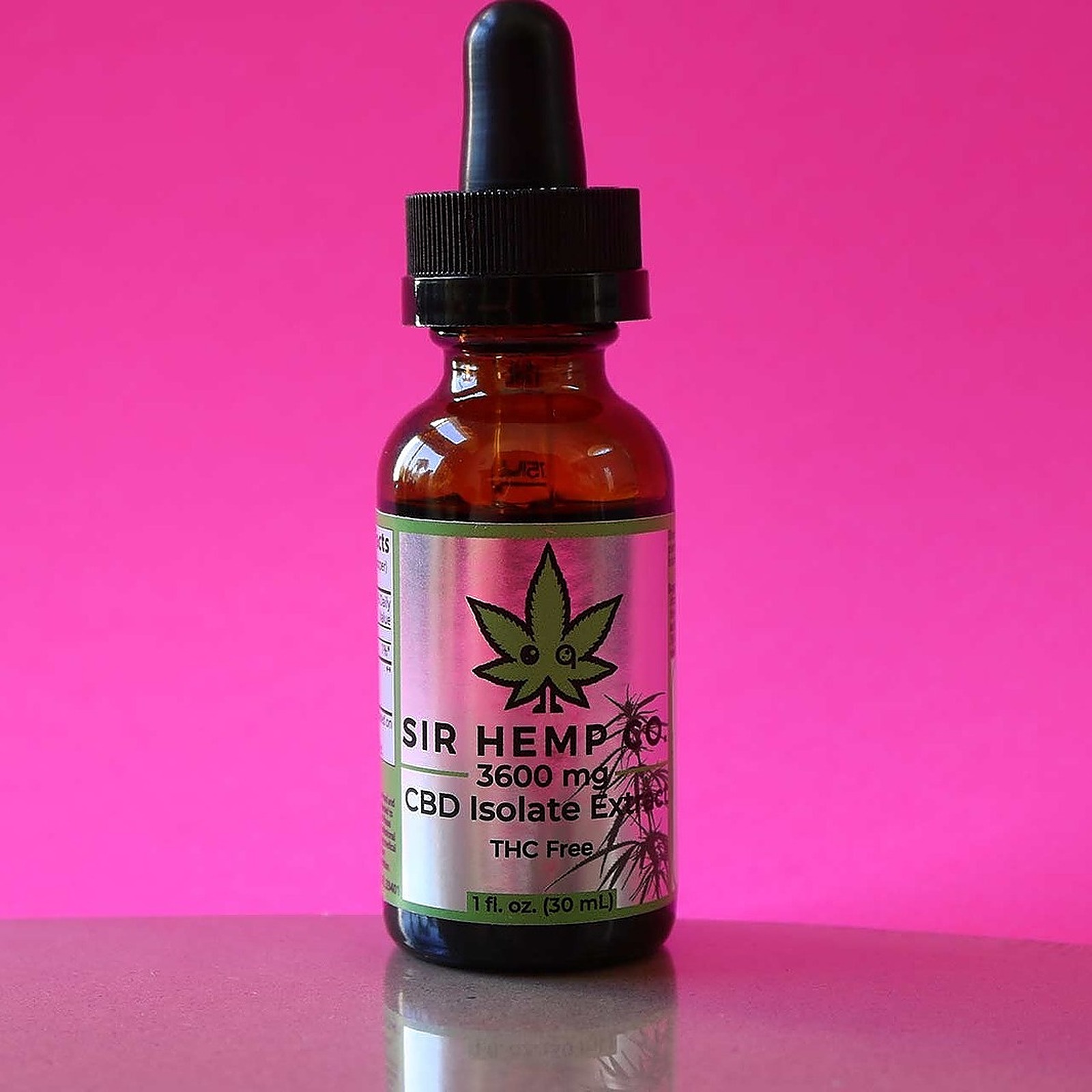 Sir Hemp Co. CBD High Potency THC Free Hemp CBD Isolate Extract 3600mg