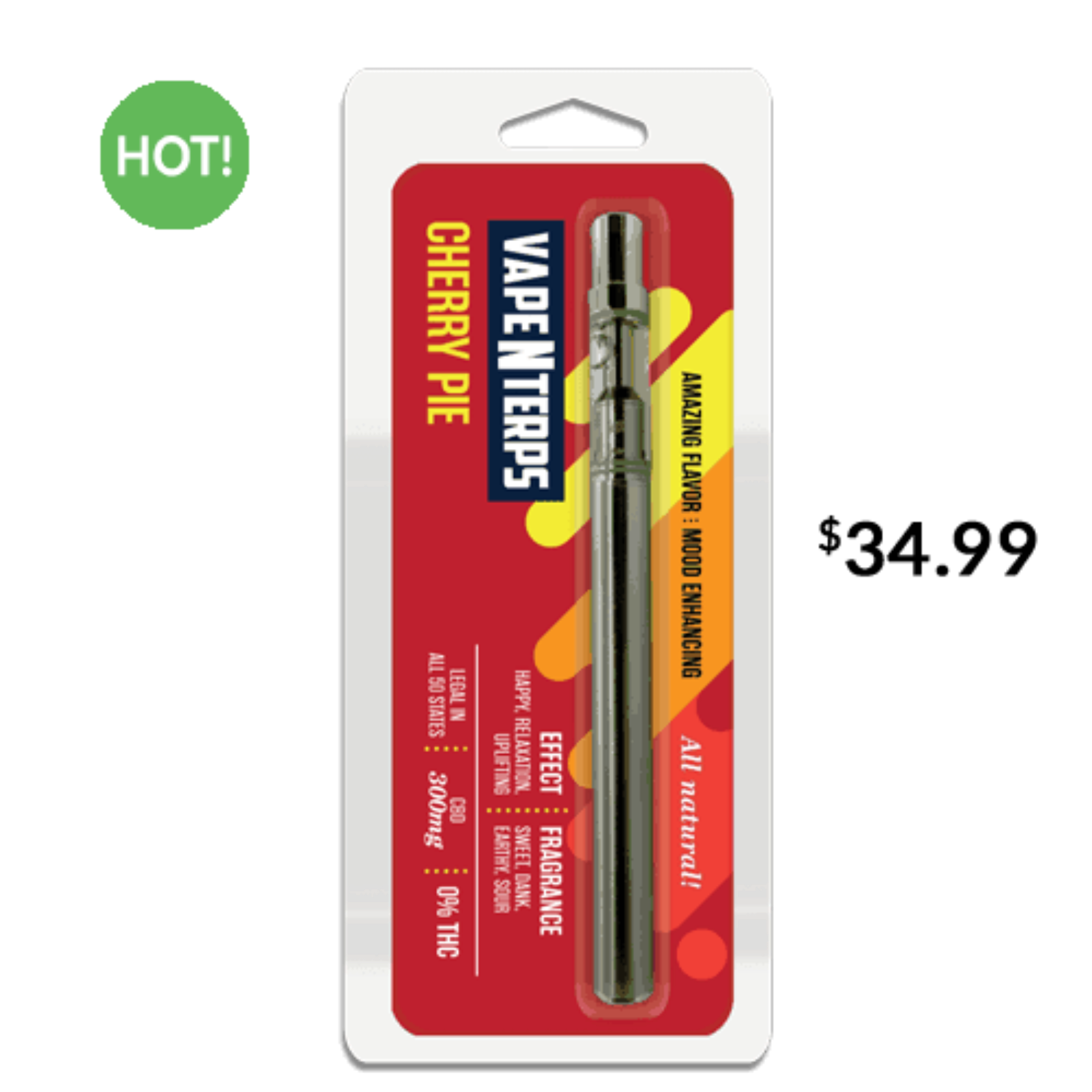 VapeNterps: 300mg CBD Cherry Pie Vape Pen | Leafly