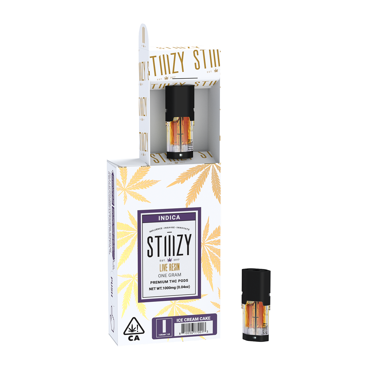 STIIIZY ICE CREAM CAKE LIVE RESIN POD 1G Leafly