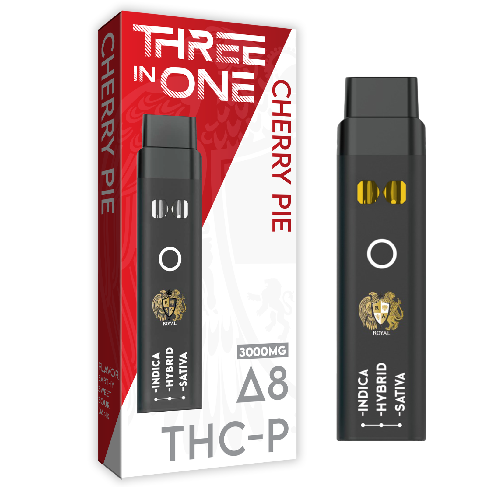 RA Royal Delta 8 + THCP ThreeInOne Disposable Vape Cherry Pie