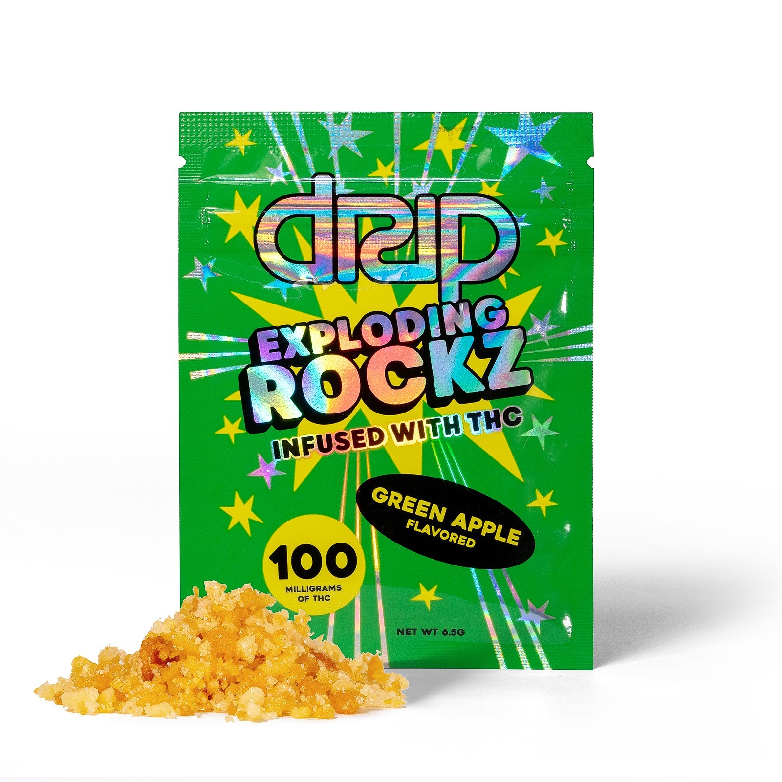 DRIP Oils + Extracts Exploding Rockz 100mg Green Apple Leafly