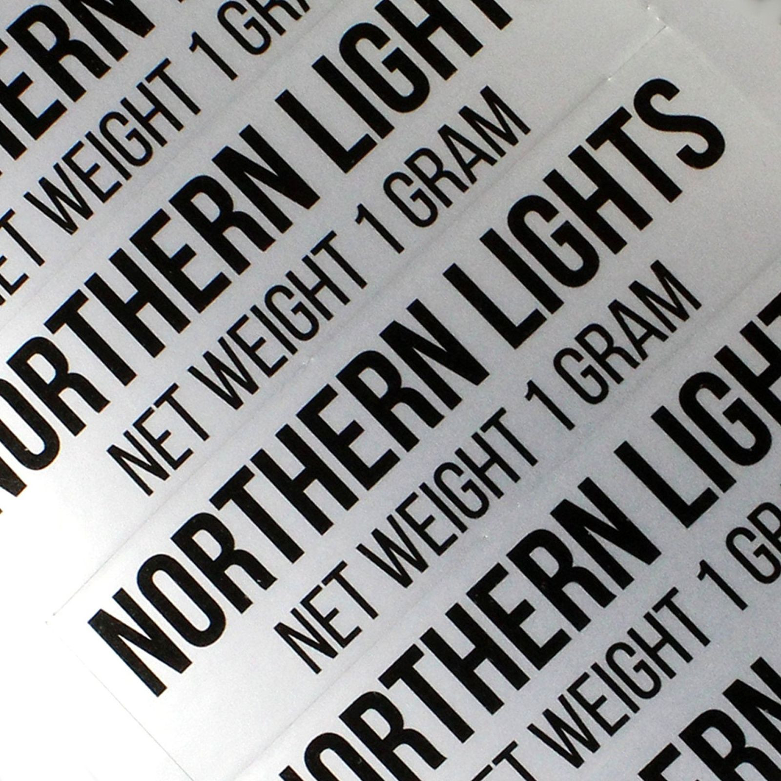 100 Northern Lights Medical Marijuana Shatter Labels
