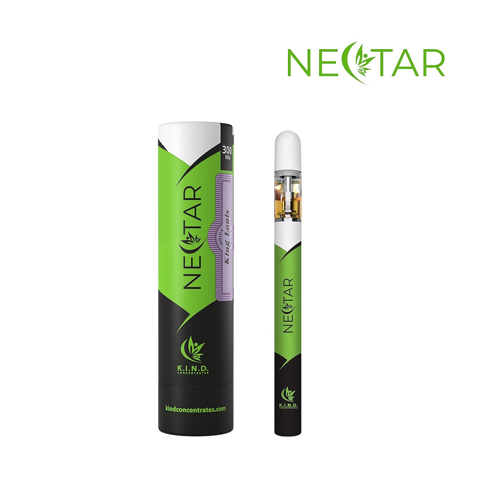 K.I.N.D. Concentrates: K.I.N.D. King Louis FS Nectar Disposable Slim Pen  300mg | Leafly