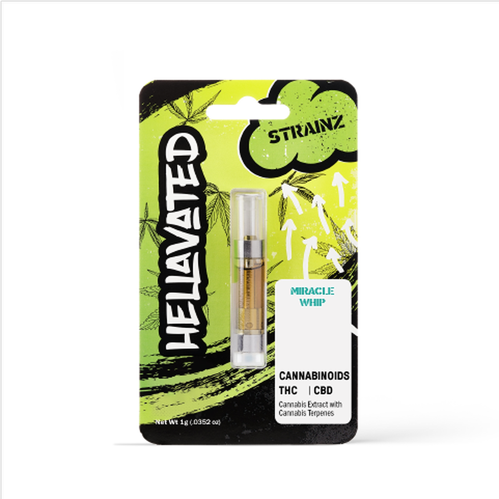 Hellavated Miracle Whip Strainz Cartridge 1g Leafly