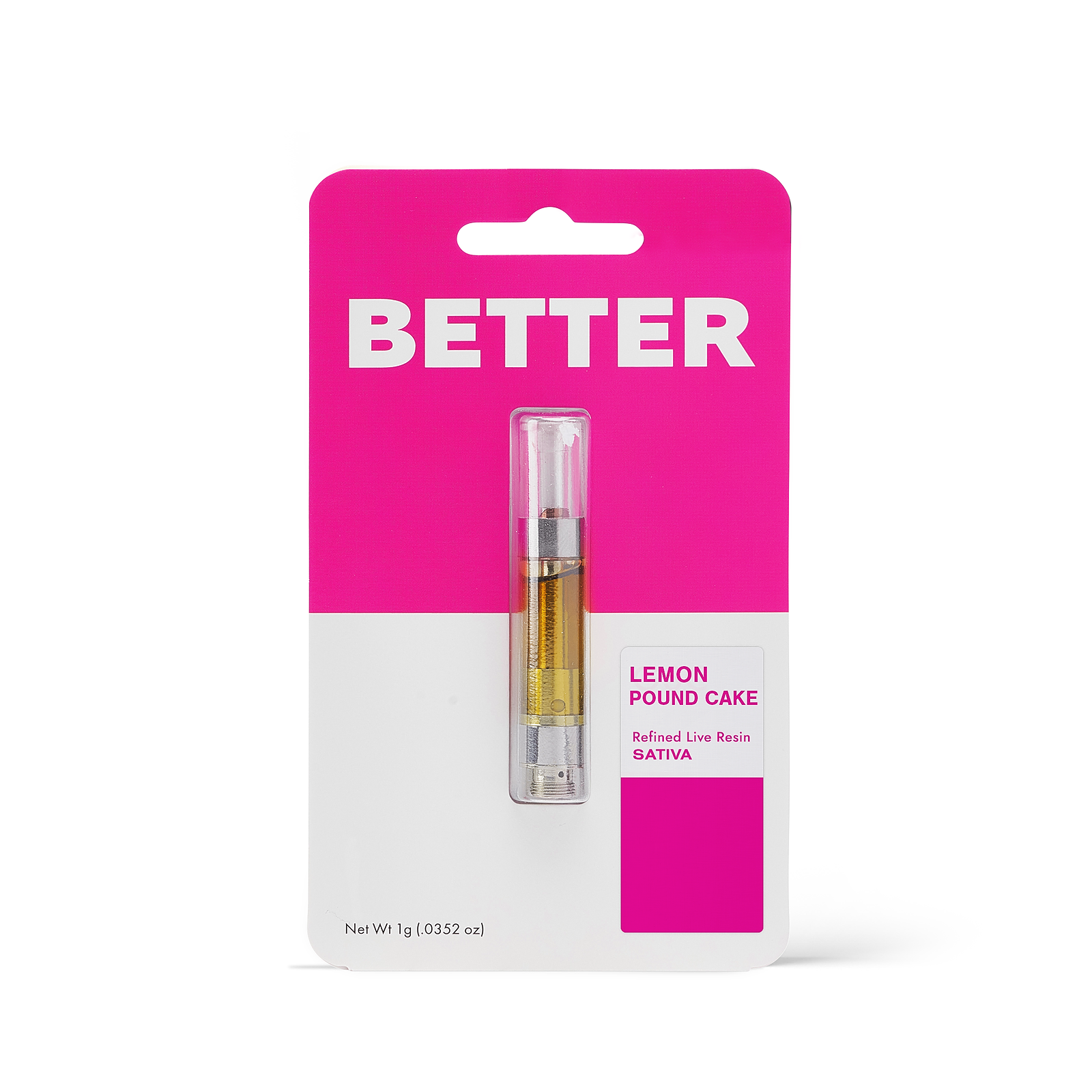 Better Lemon Pound Cake Refined Live Resin Cartridge 1g Leafly