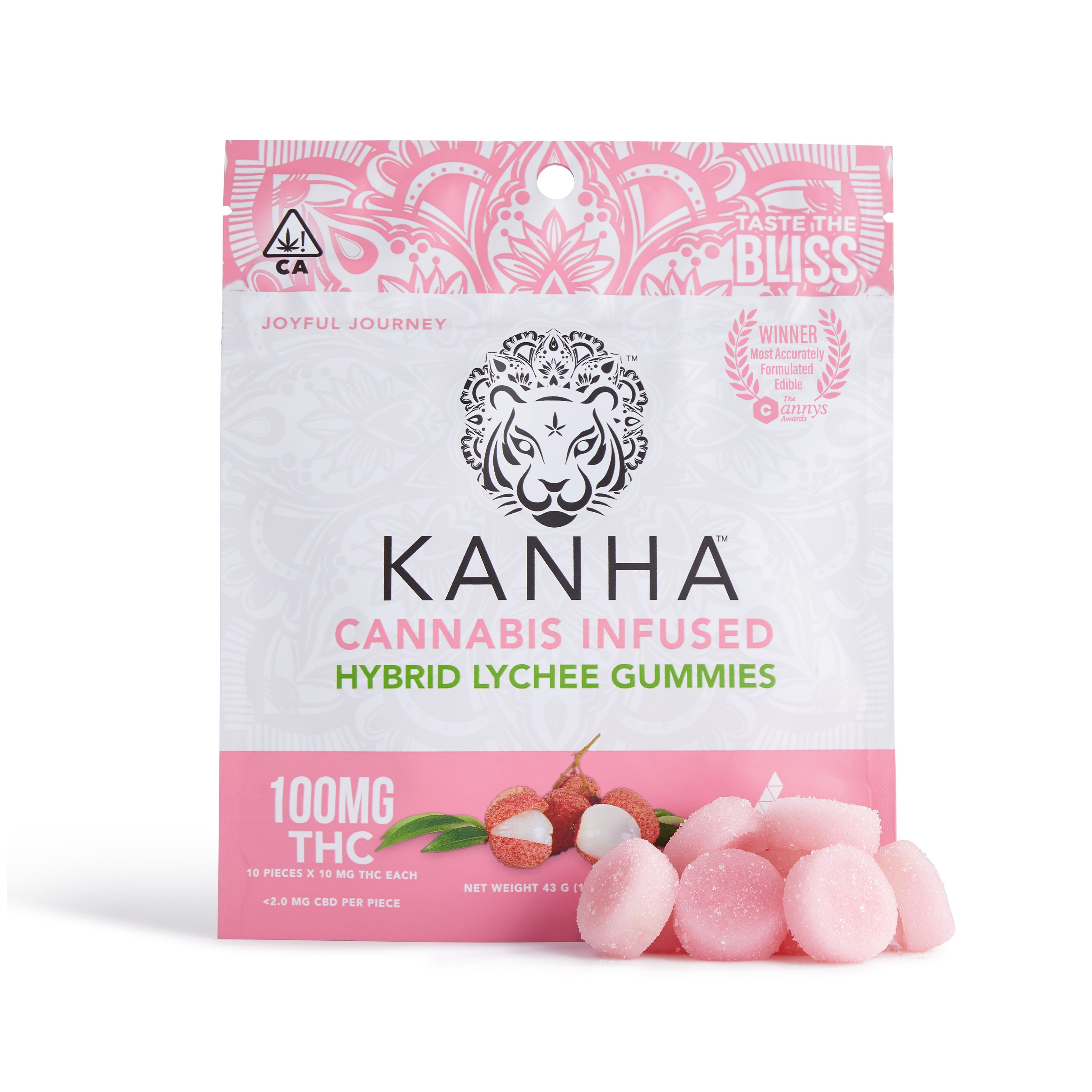 Kanha Lychee Gummies 100mg Leafly