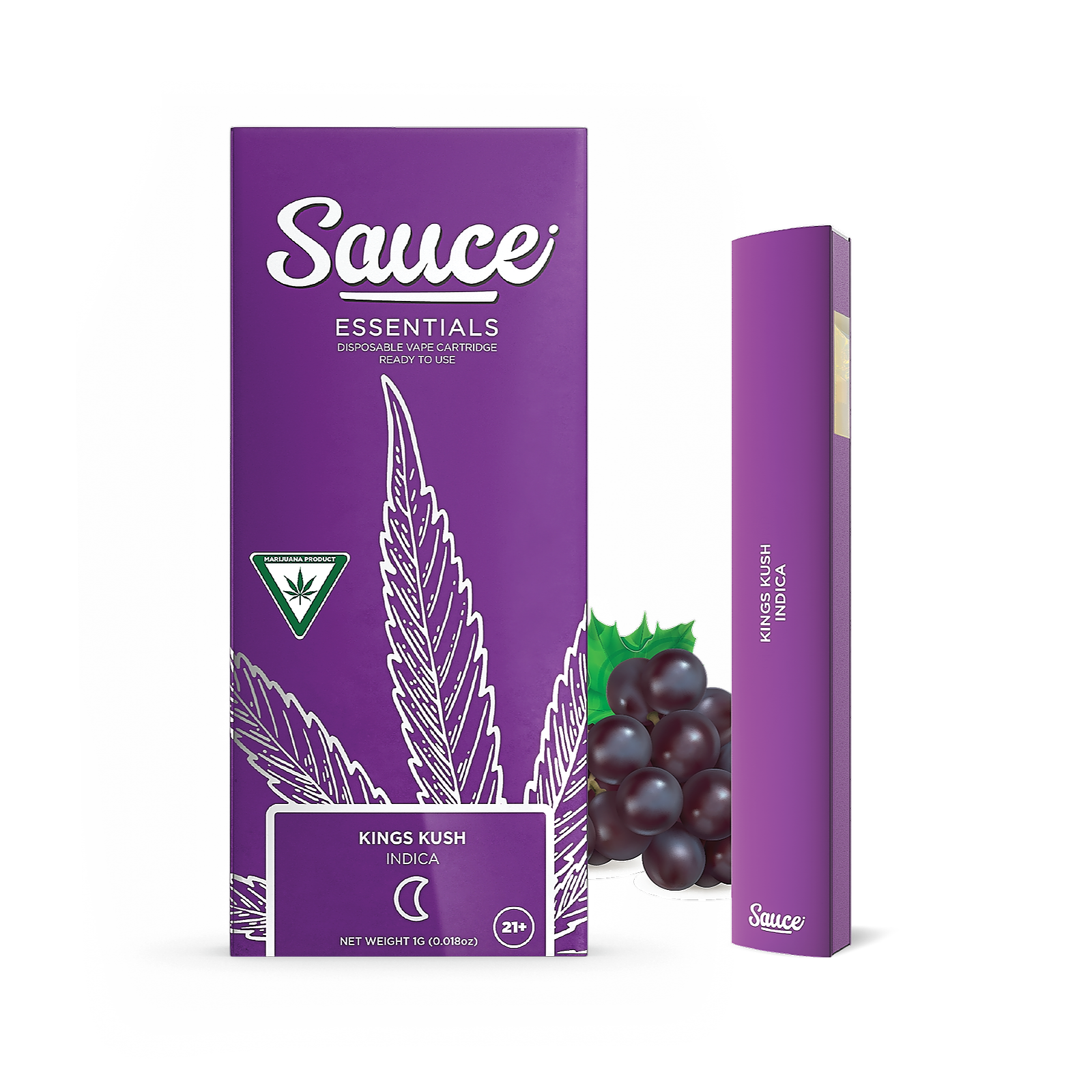 Sauce Essentials Kings Kush Infused (Indica) Disposable Leafly