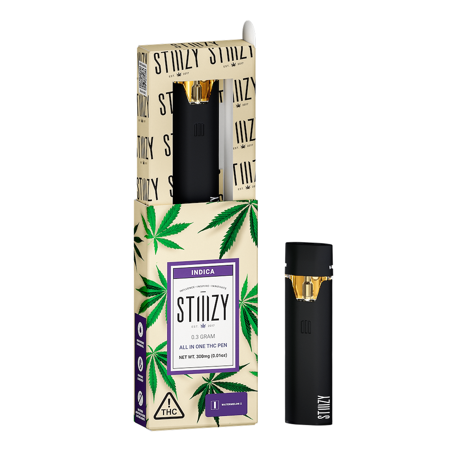 STIIIZY: WATERMELON Z - ALL-IN-ONE .3G THC PEN | Leafly