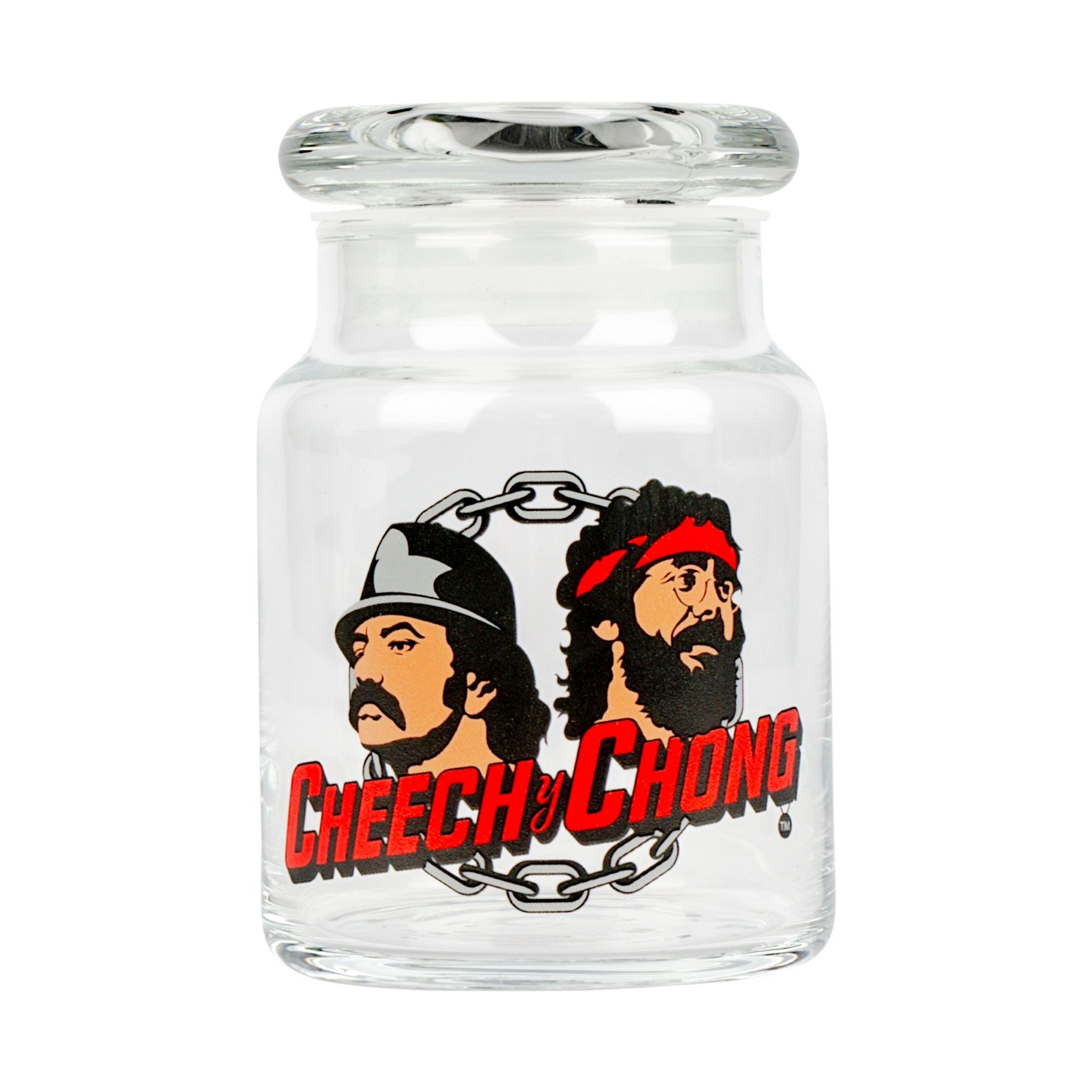 Cheech & Chong Glass: "Love Machine" Pop-Top Jar Leafly