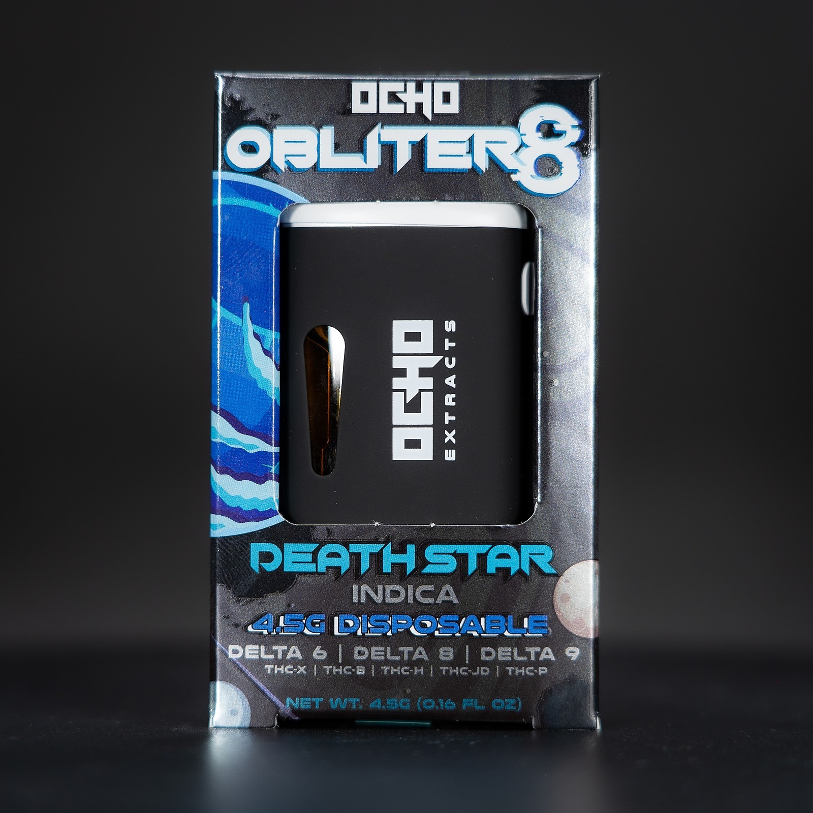 Ocho Extracts: Obliter8 4.5 Gram Disposable - Death Star - Indica ...