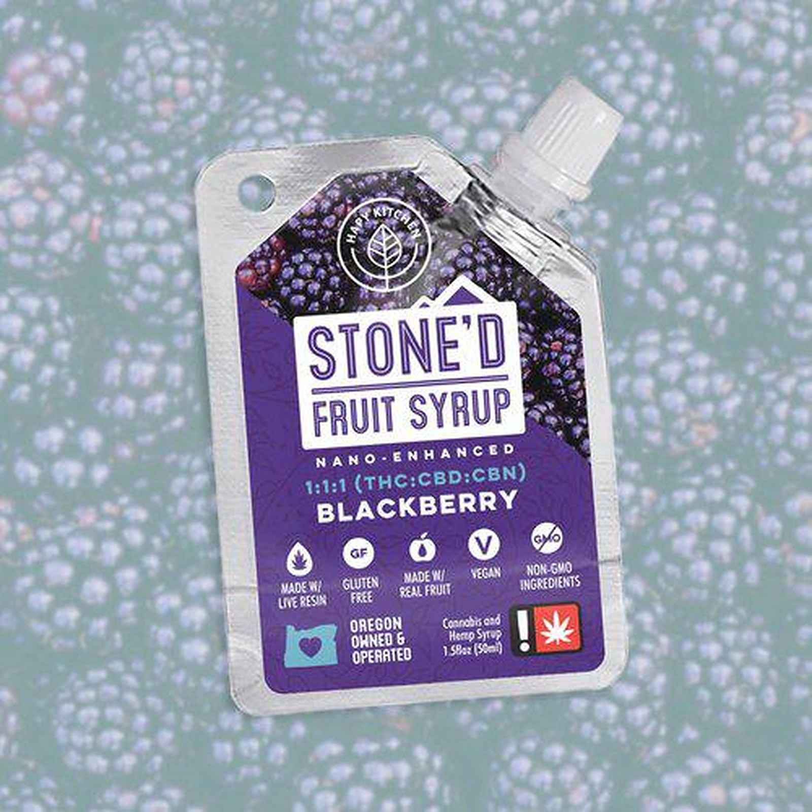 Hapy Kitchen: Blackberry Stoned Fruit Syrup