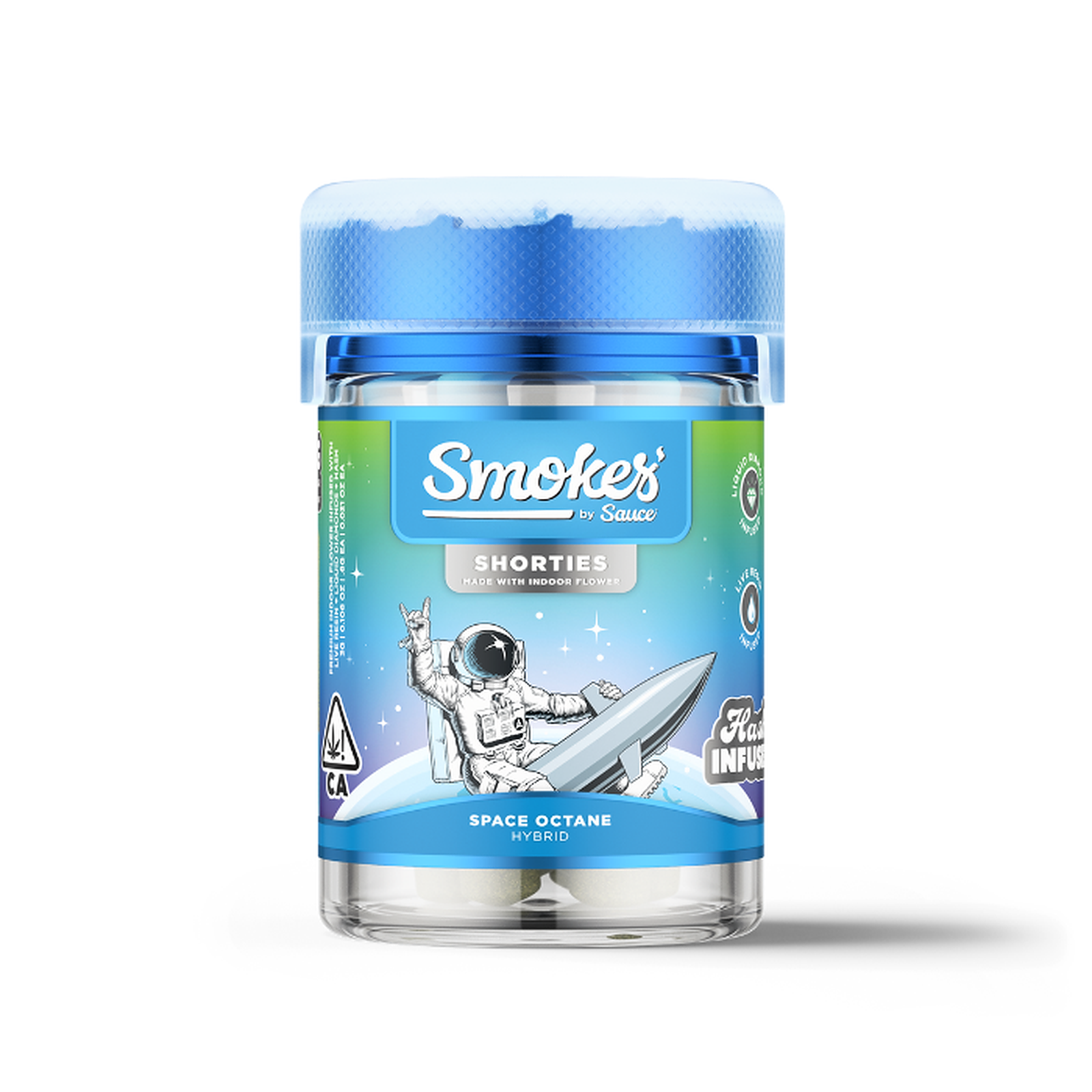 Sauce Essentials: Smokes Infused Preroll 5 Pack - Space Octane (Hybrid) 3g | Leafly