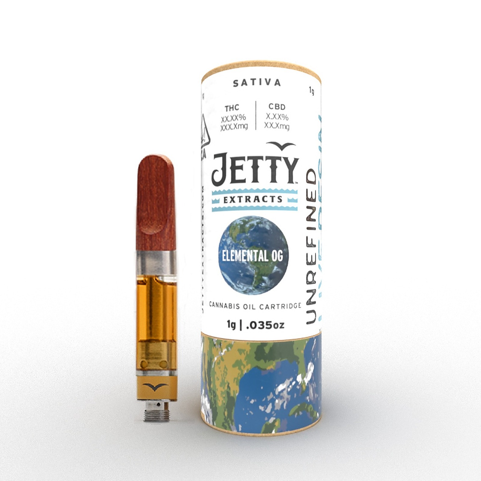 Jetty Extracts: Elemental OG UNREFINED Live Resin Cartridge 1g | Leafly