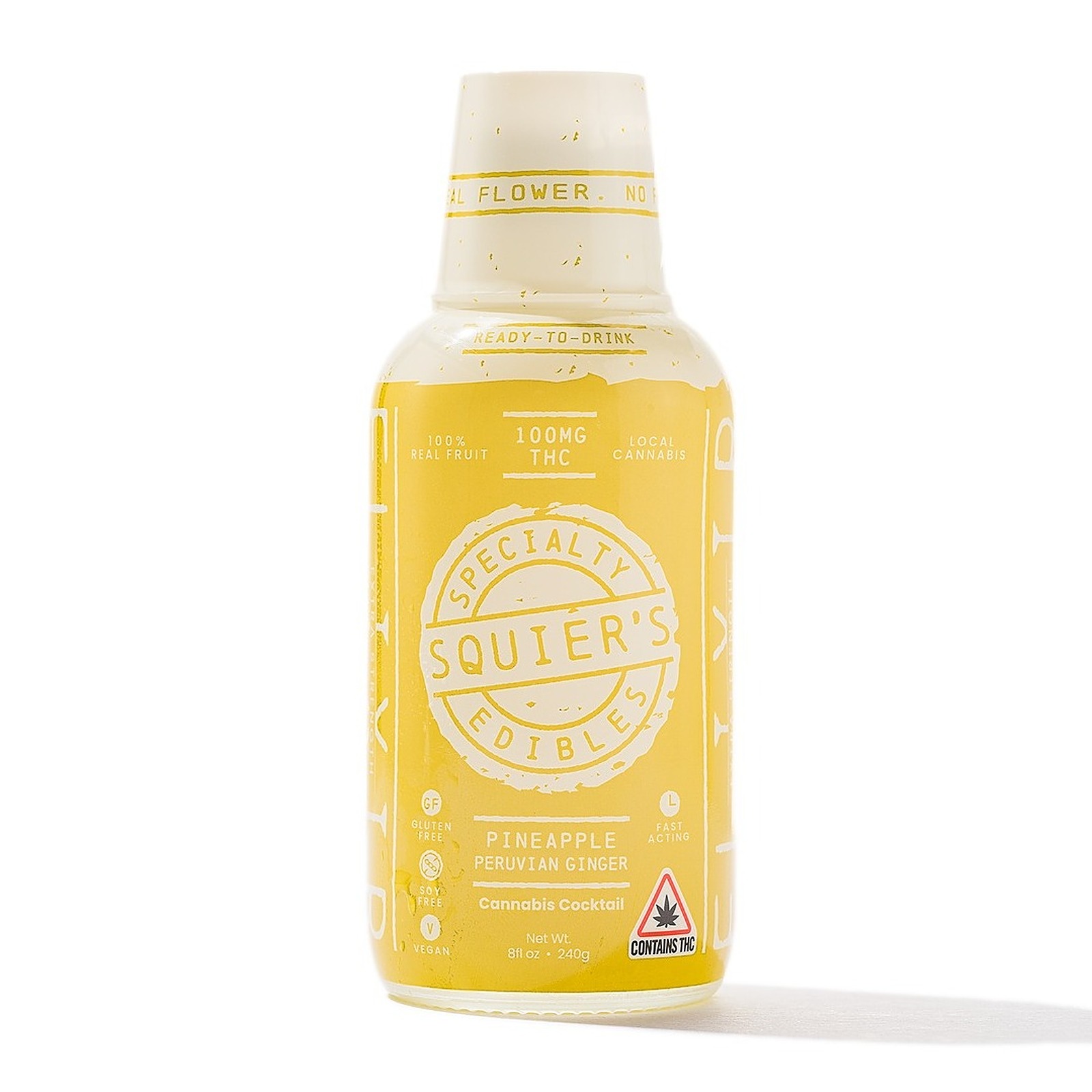 Squier's Specialty Elixirs 100mg Pineapple Peruvian Ginger Lemonade (REC) Leafly