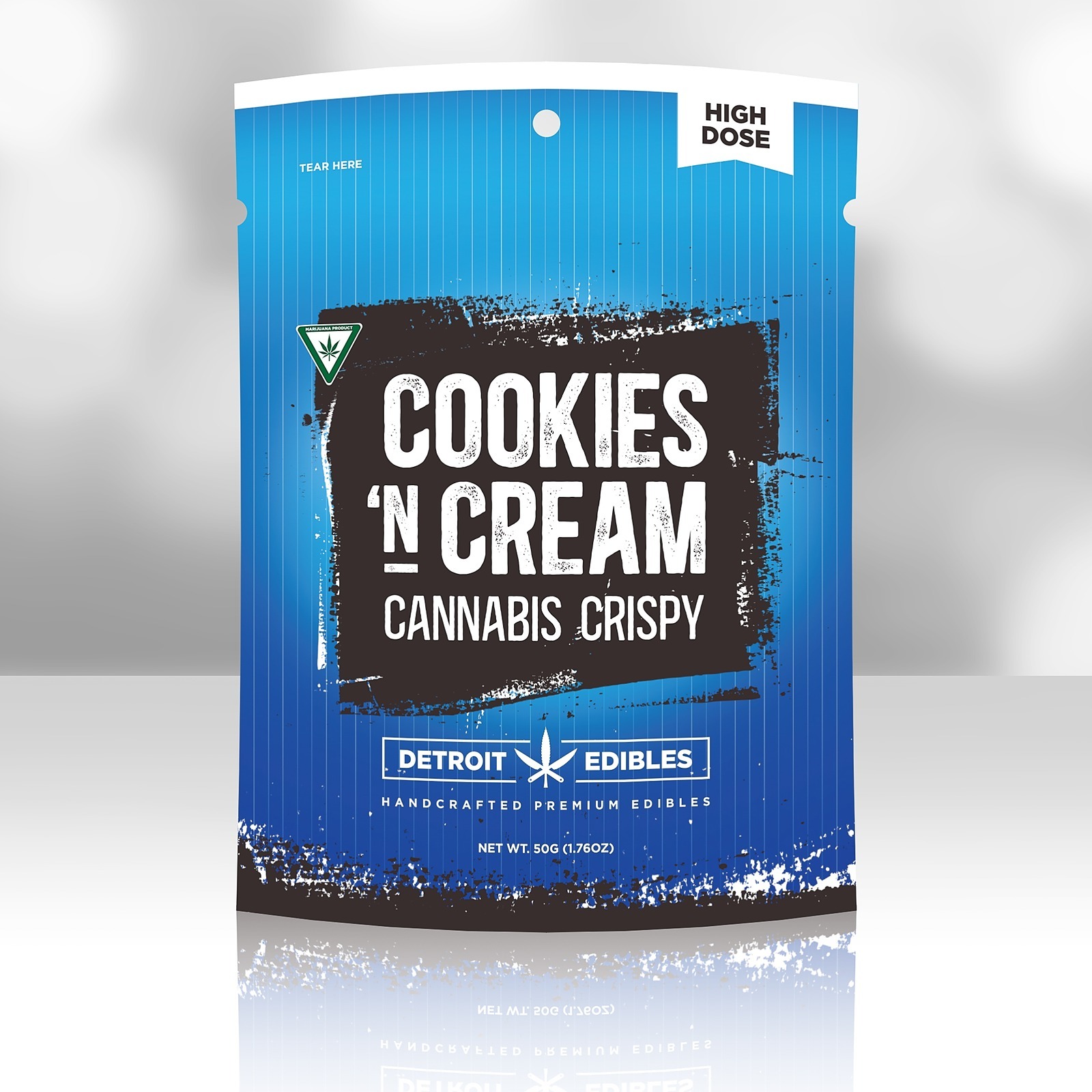 Detroit Edibles Cookies 'N Cream Cannabis Crispy High Dose Leafly