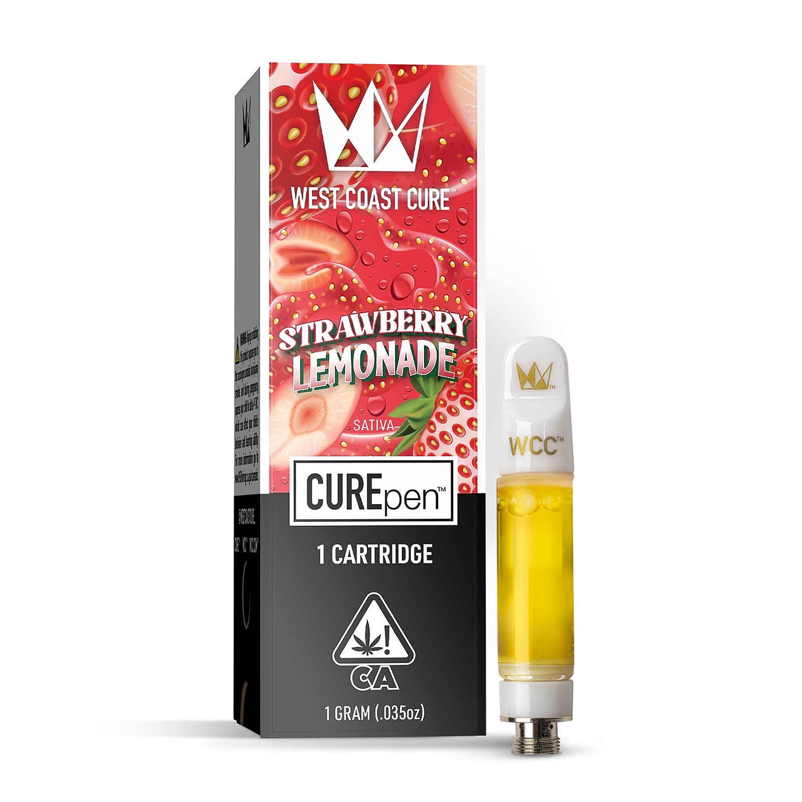 West Coast Cure Strawberry Lemonade CUREpen Cartridge 1g Leafly