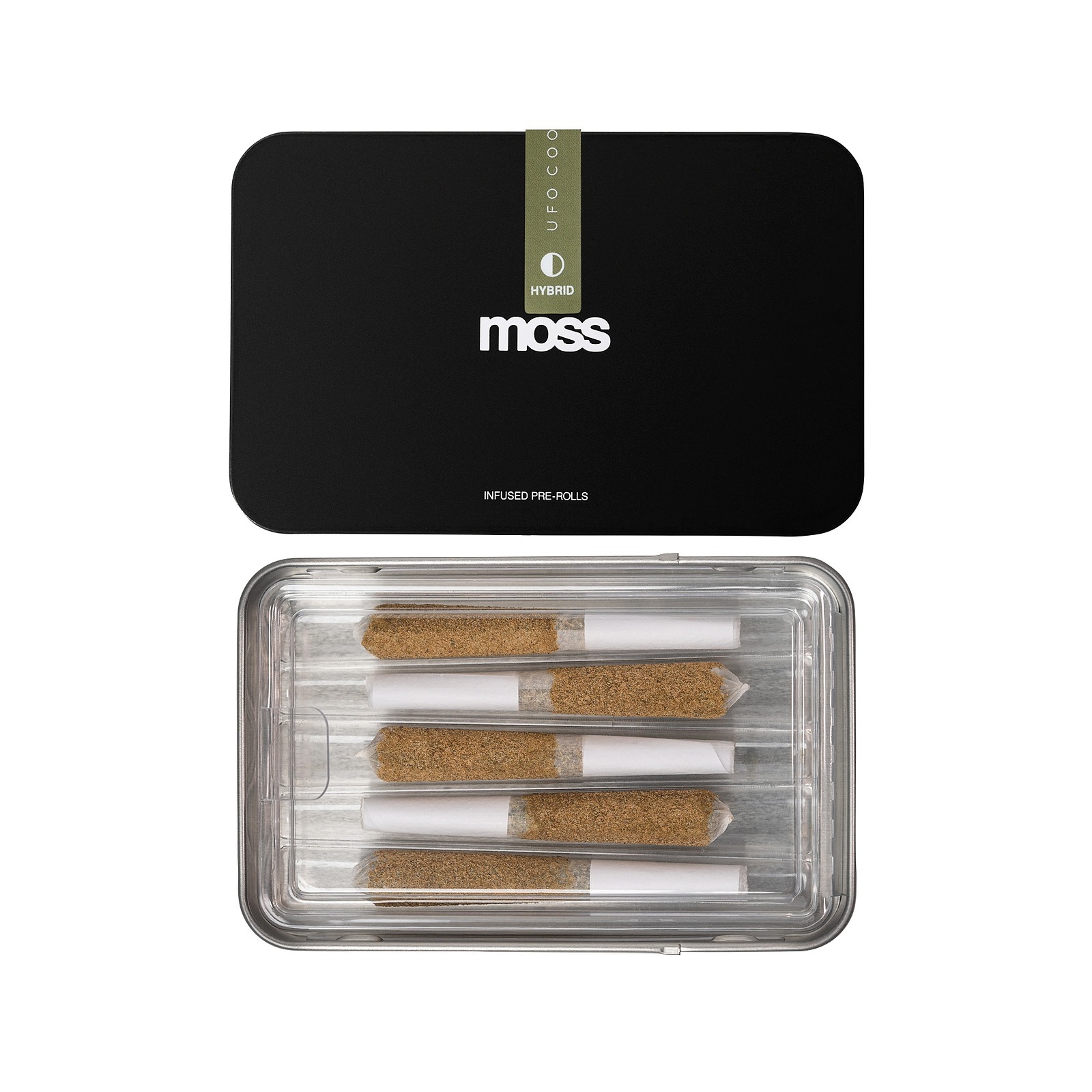 MOSS 5pk Infused PreRolls 3.5g UFO Cookies Leafly