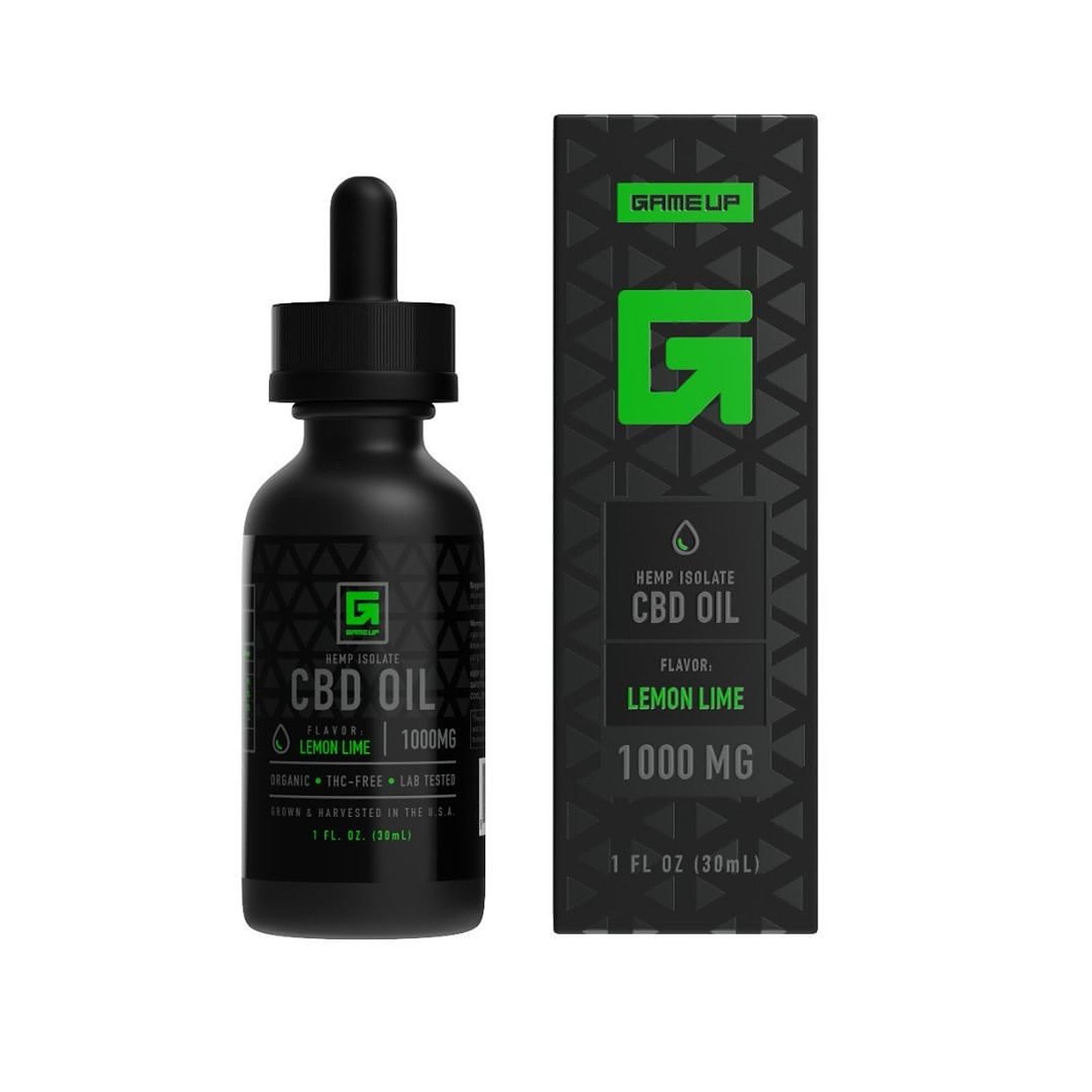 GAME UP® Nutrition: 1000mg Lemon Lime CBD Oil (Isolate) | Leafly