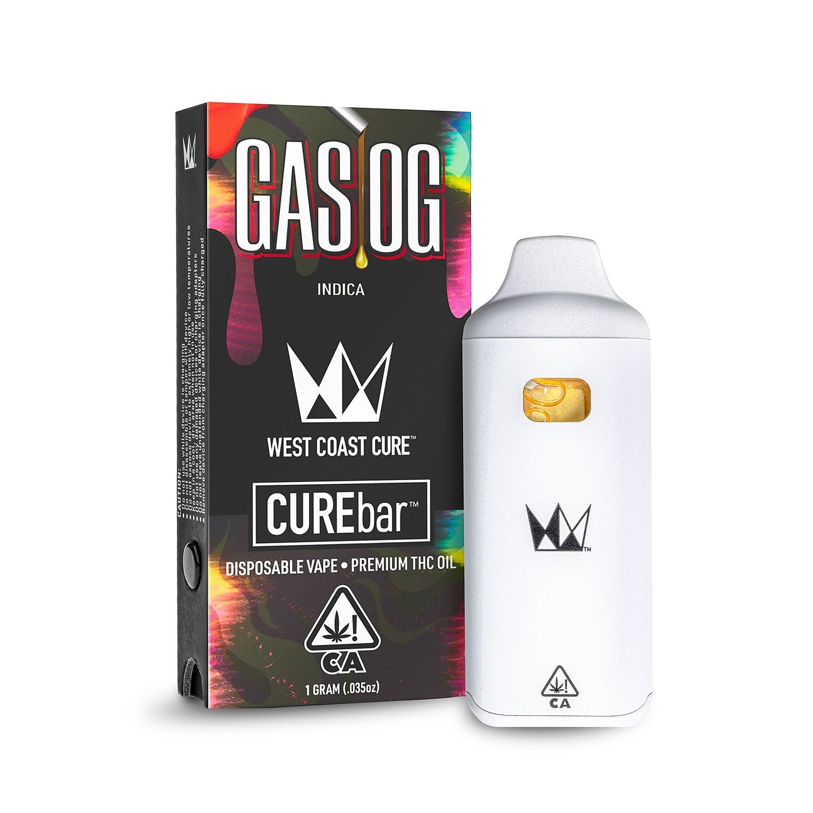 West Coast Cure Gas OG Disposable CUREbar 1G Leafly