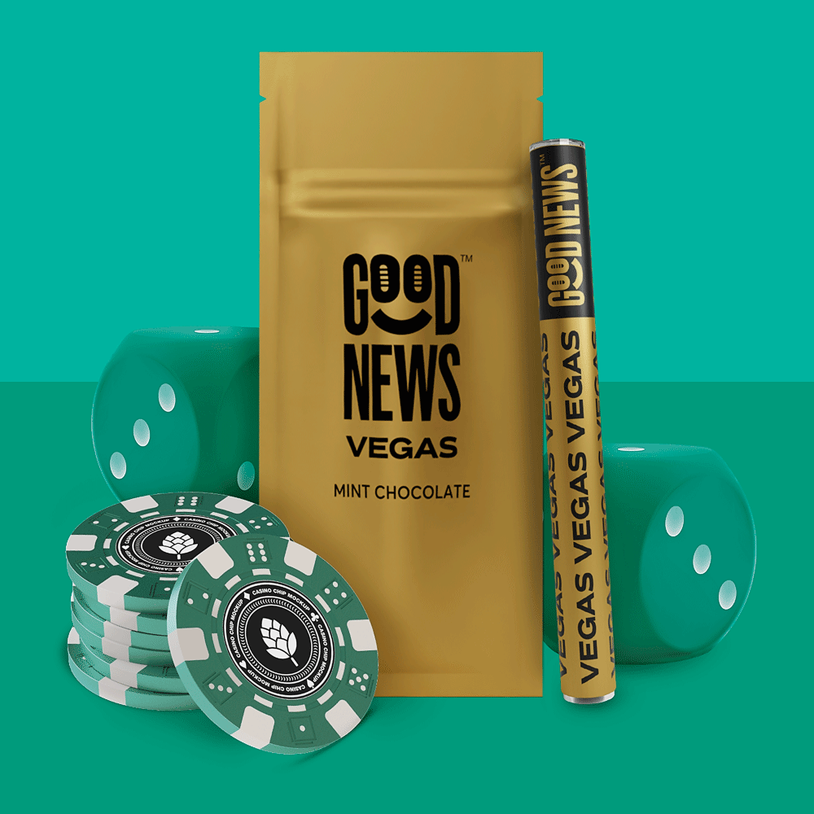 Good News: Vegas Mint Chocolate | Disposable Vape Pen [300mg]