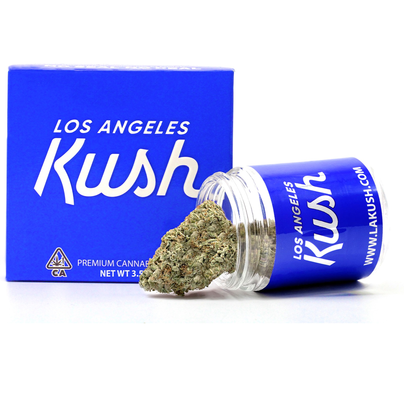 LA Kush - Los Angeles Kush: Blue Box OG Kush 3.5g | Leafly